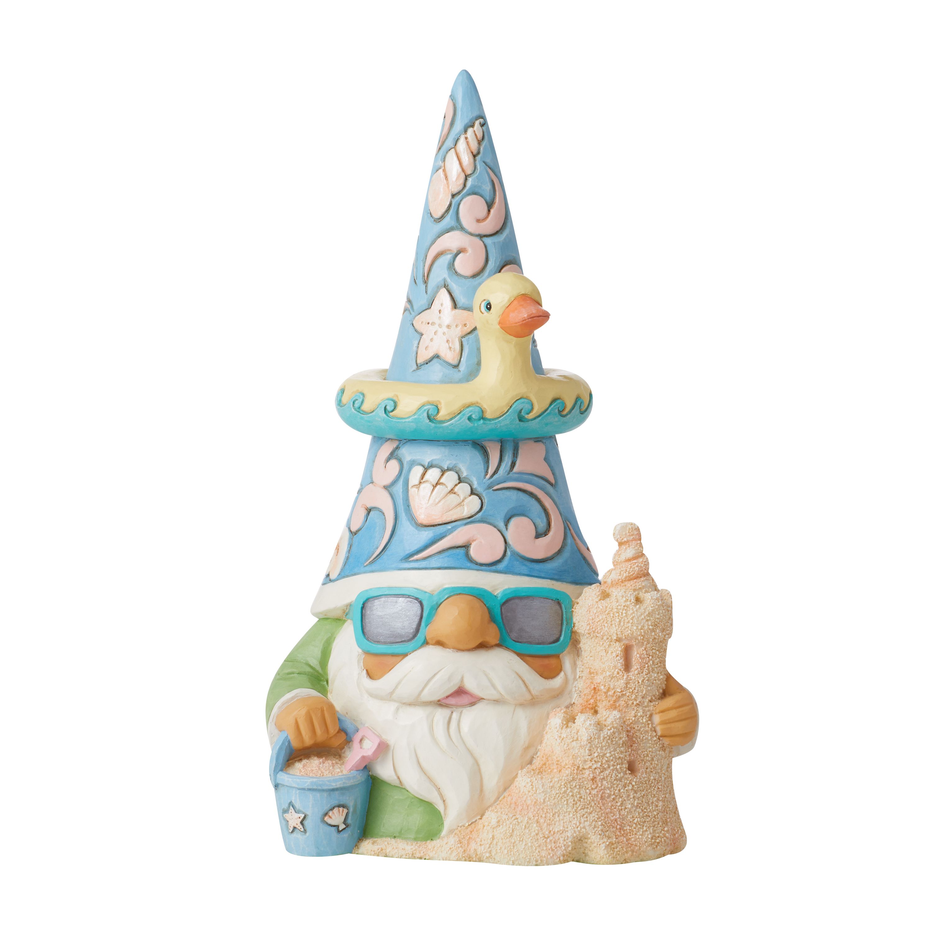 Coastal Gnome with Sandcastle "The Beach is Calling" by Jim Shore Enesco