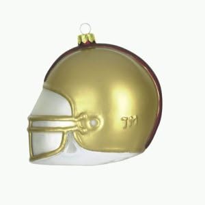 Boston College Football Helmet Glass Christmas Ornament