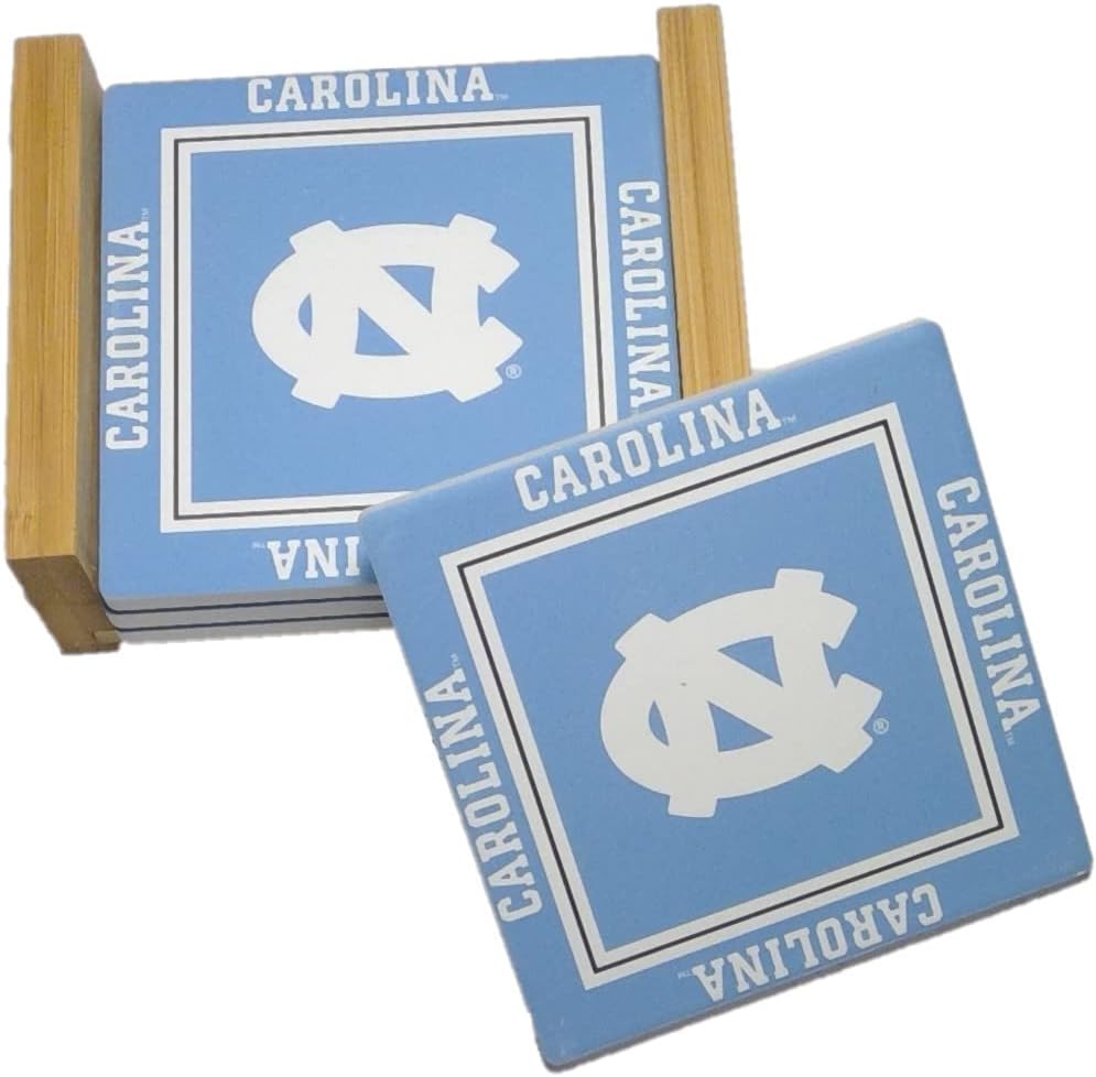 UNC University of Carolina Coaster Set of 4