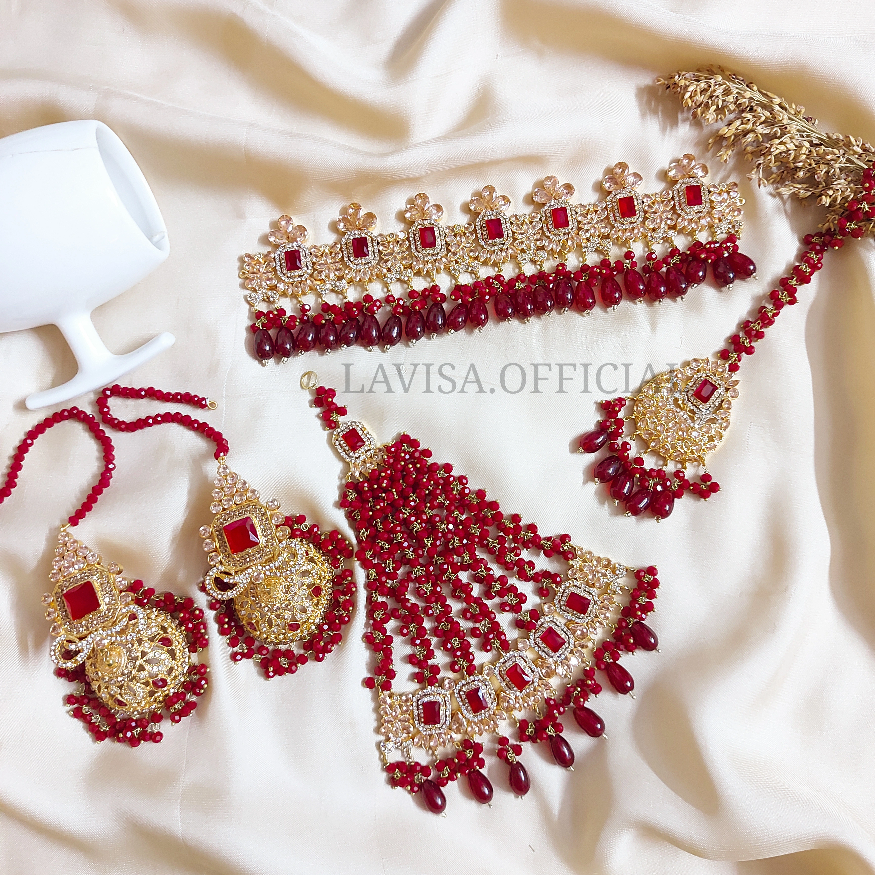 GOLD PLATED BRIDAL CHOKER 