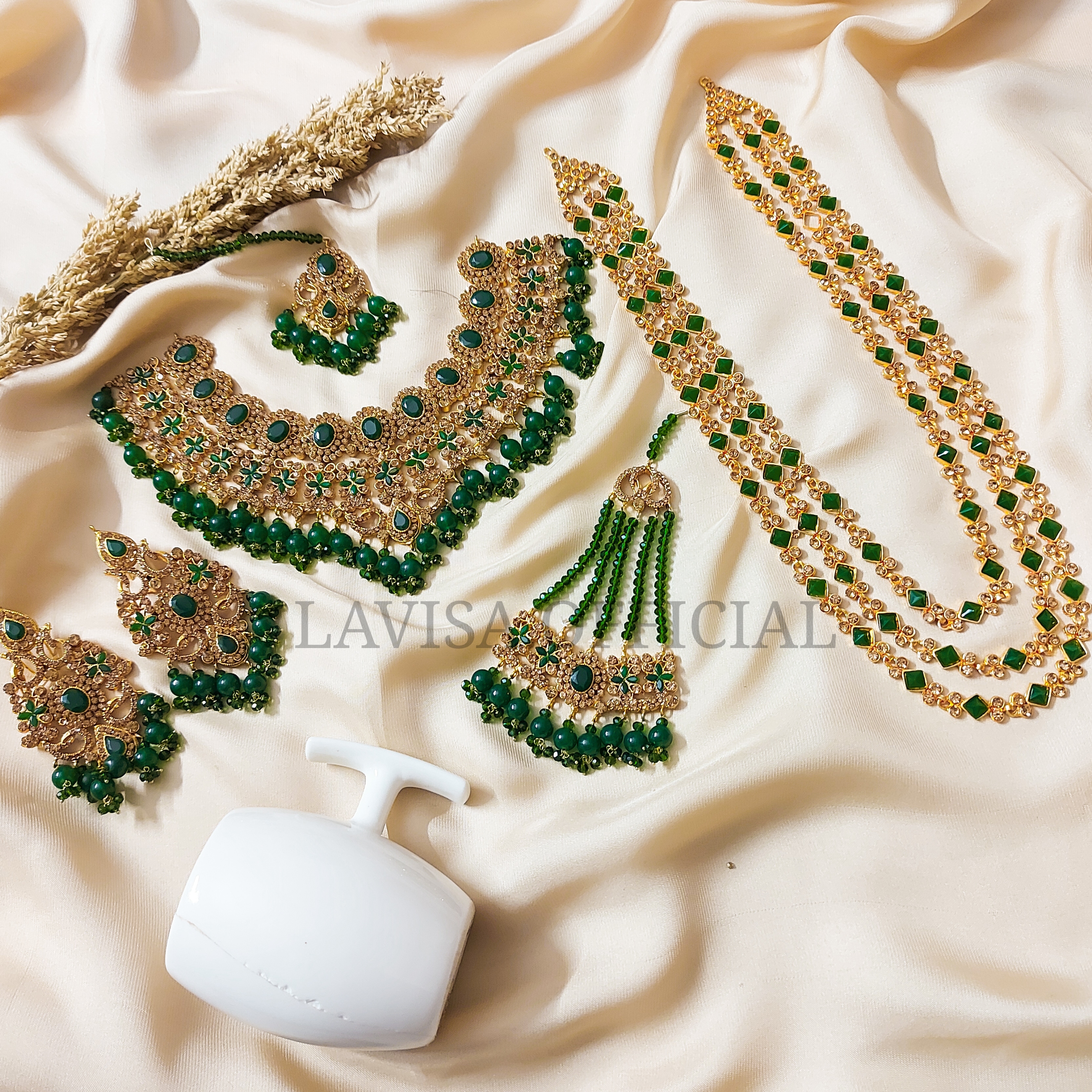 Handmade Necklace set with Mala