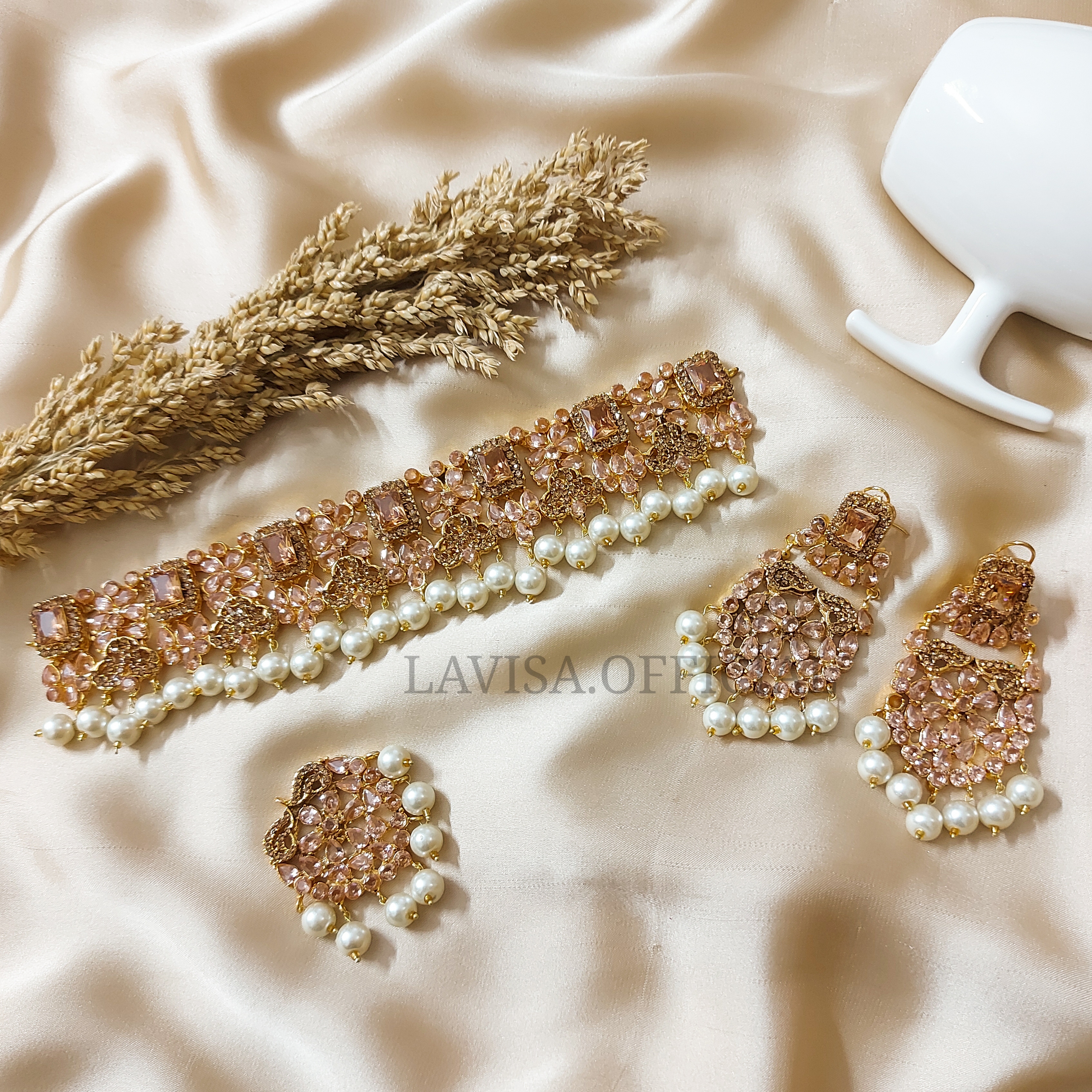 Zircon Choker Set