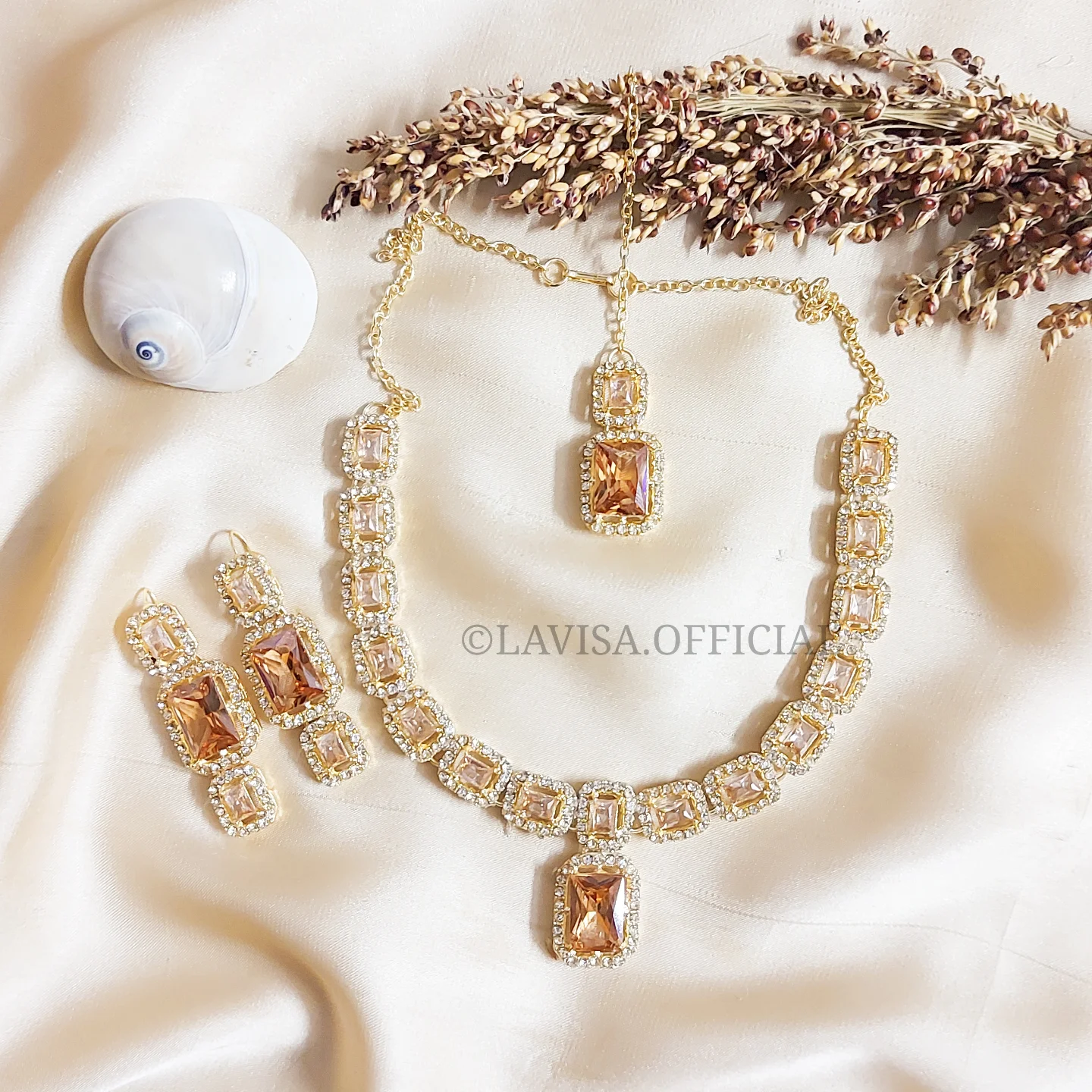 Zircon necklace set