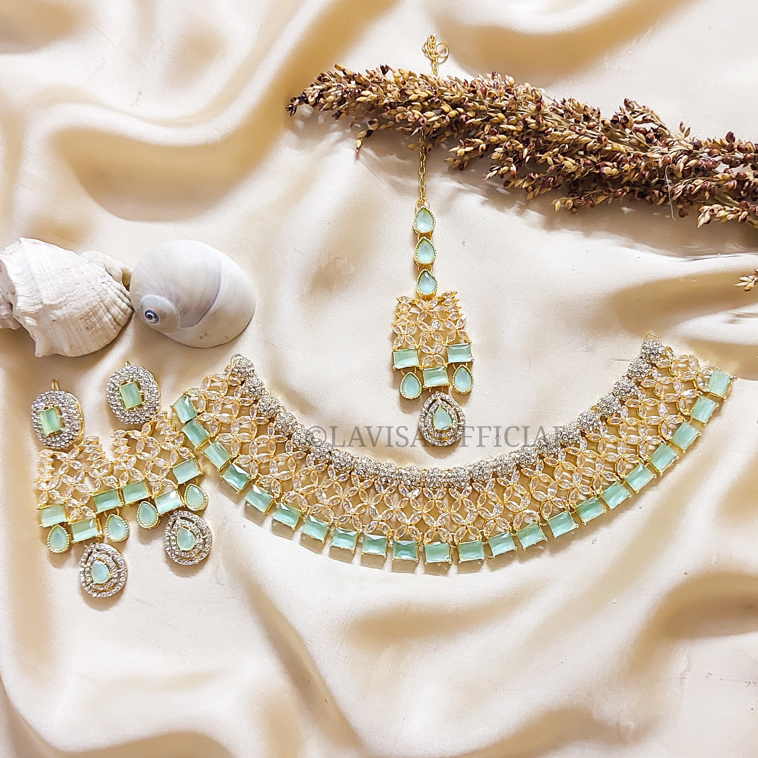 Zircon Rod Necklace