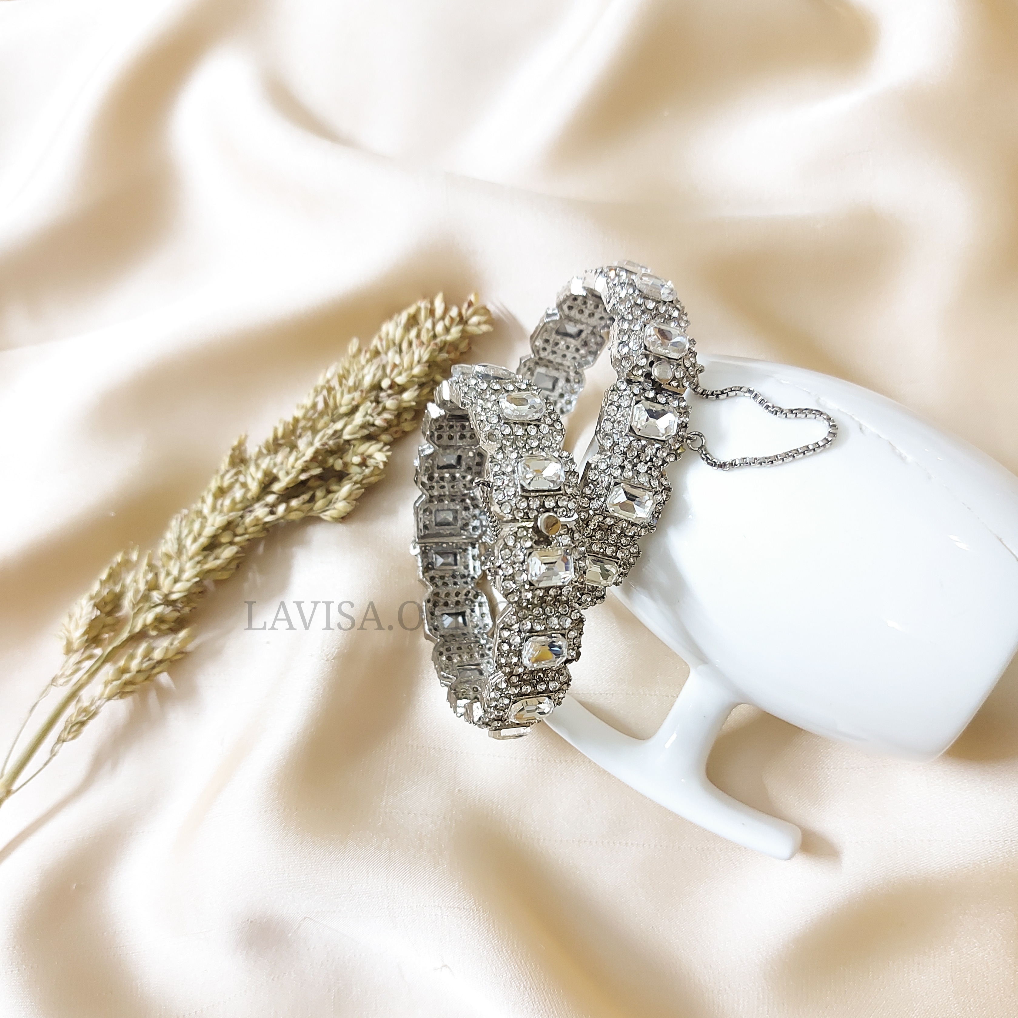 Silver Bangles openable