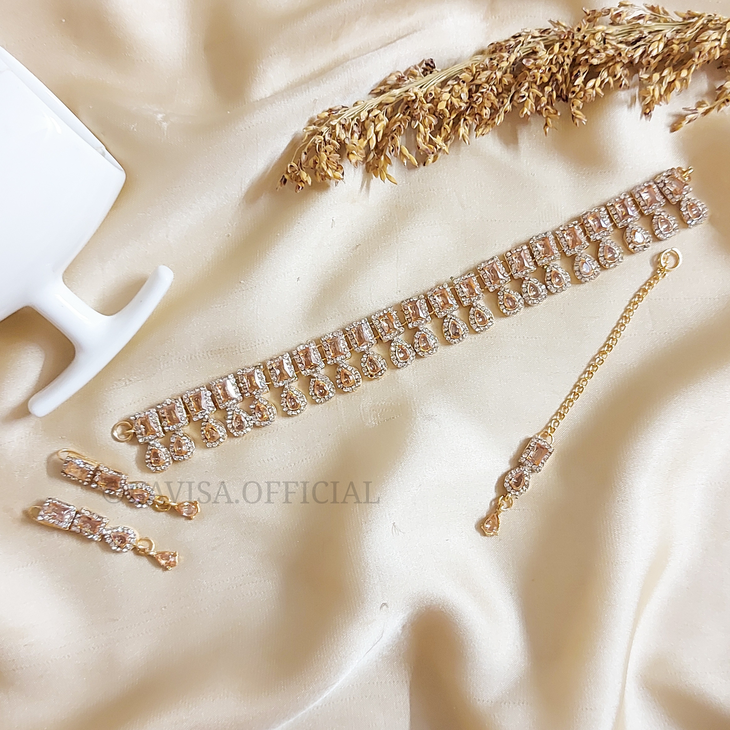 Zircon Choker Set