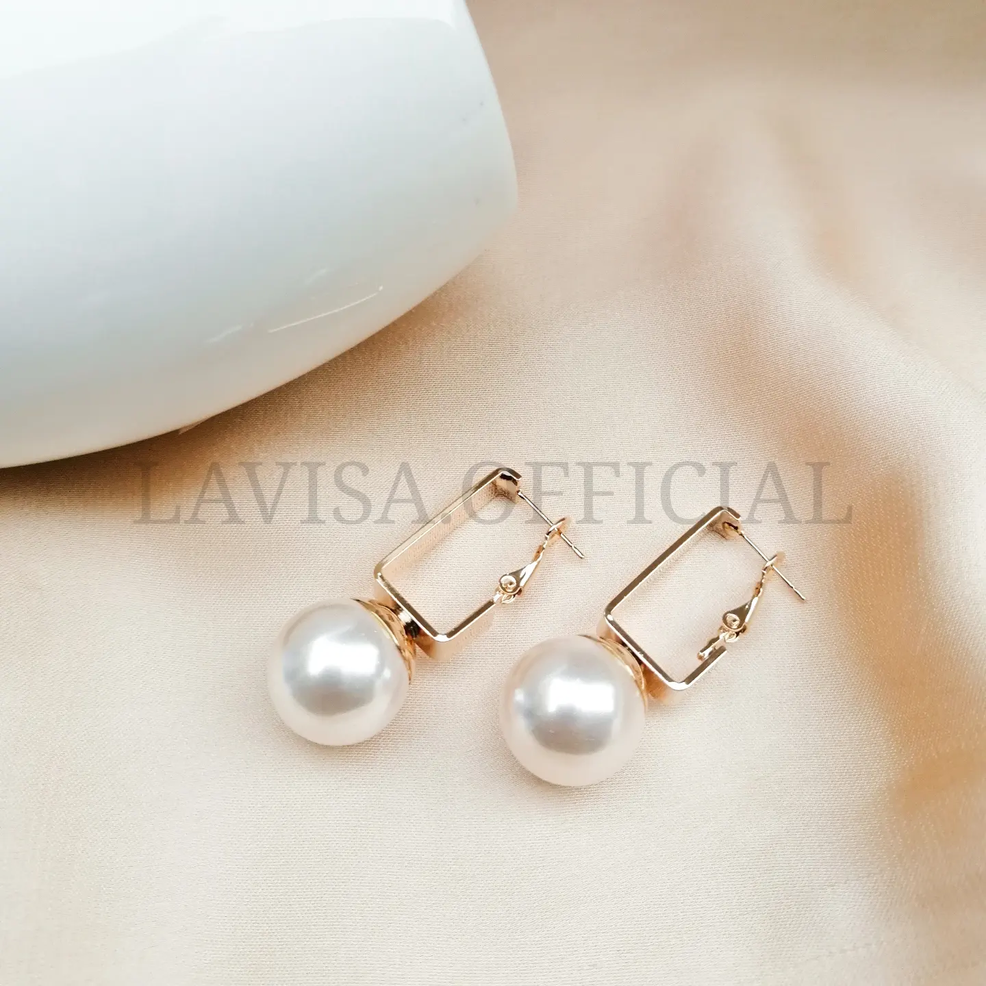Square Hoop Studs