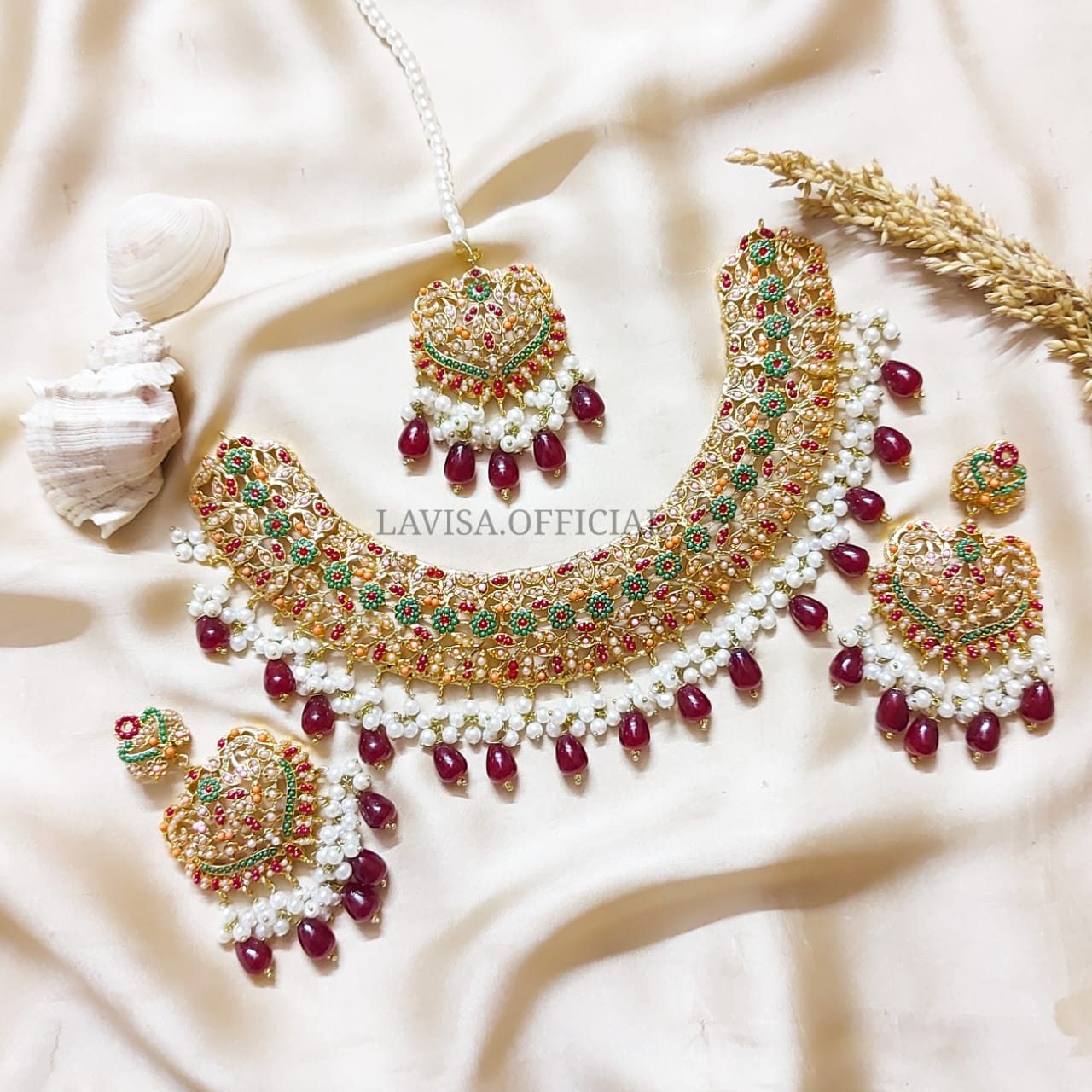 Gold Plated Hyderabad Necklace