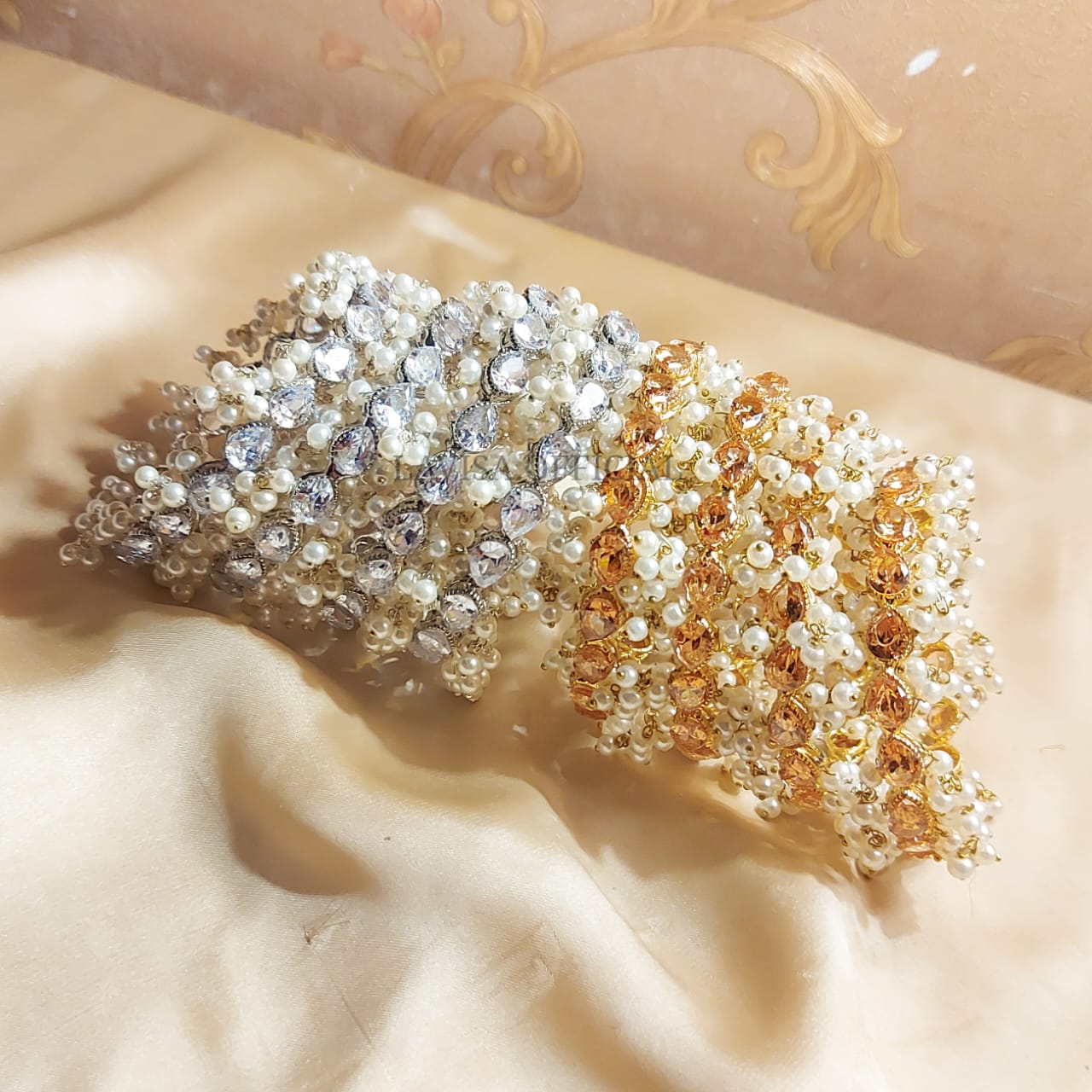 Gold Plated Handmade Gajra Bangles 4PC