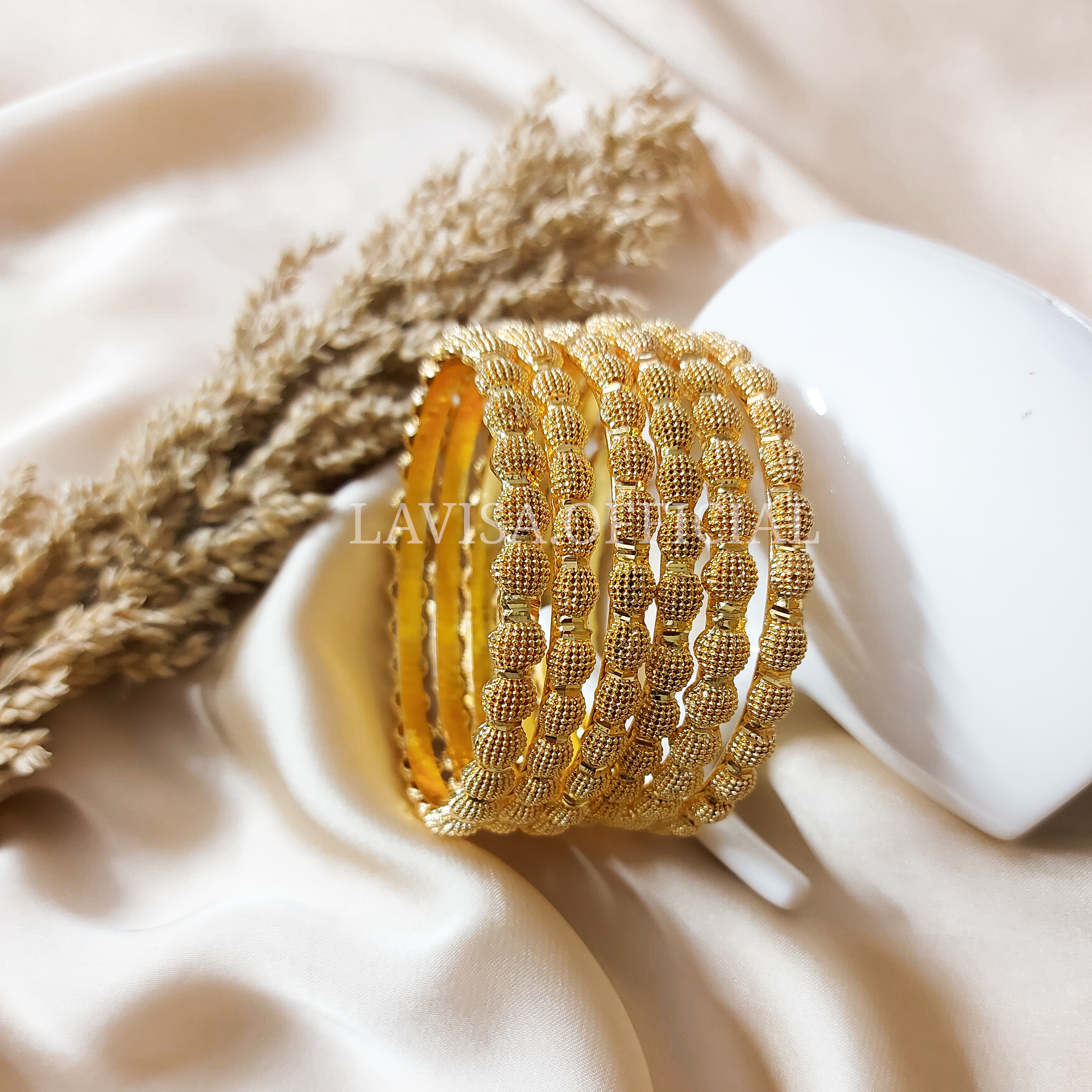 Gold Plated Six Pcs Bangles
