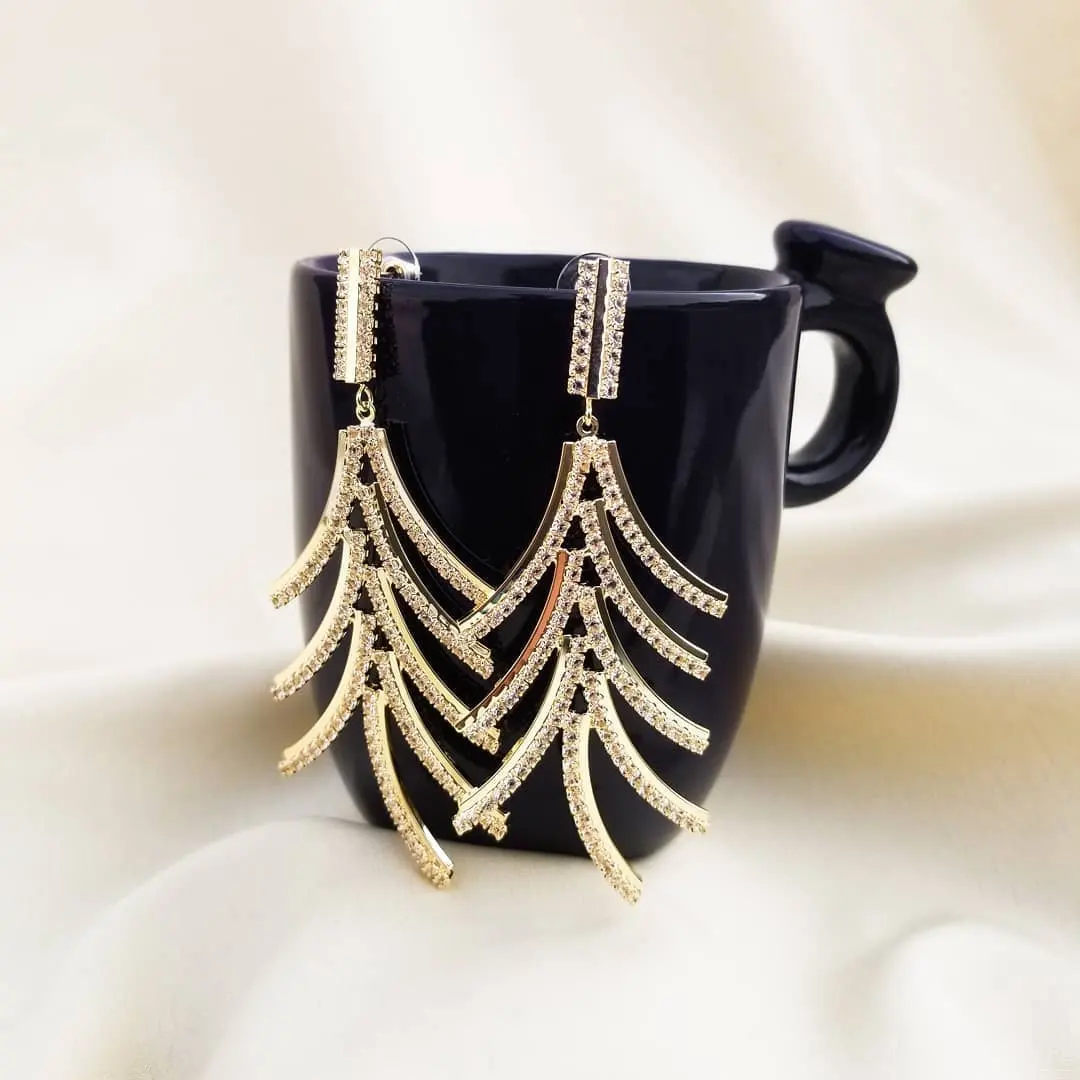 Zircon Tree Earrings