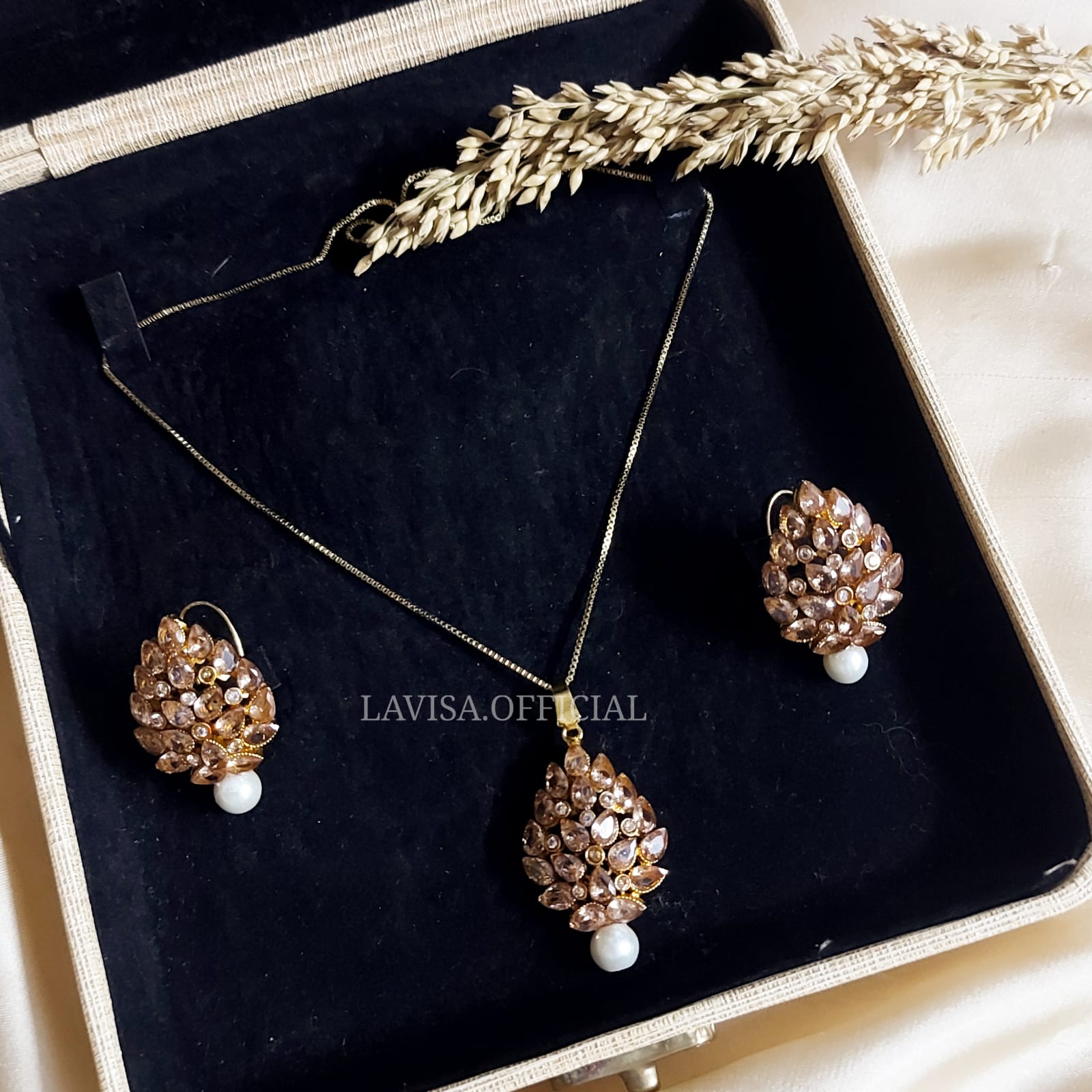 Gold Plated Pendant Set