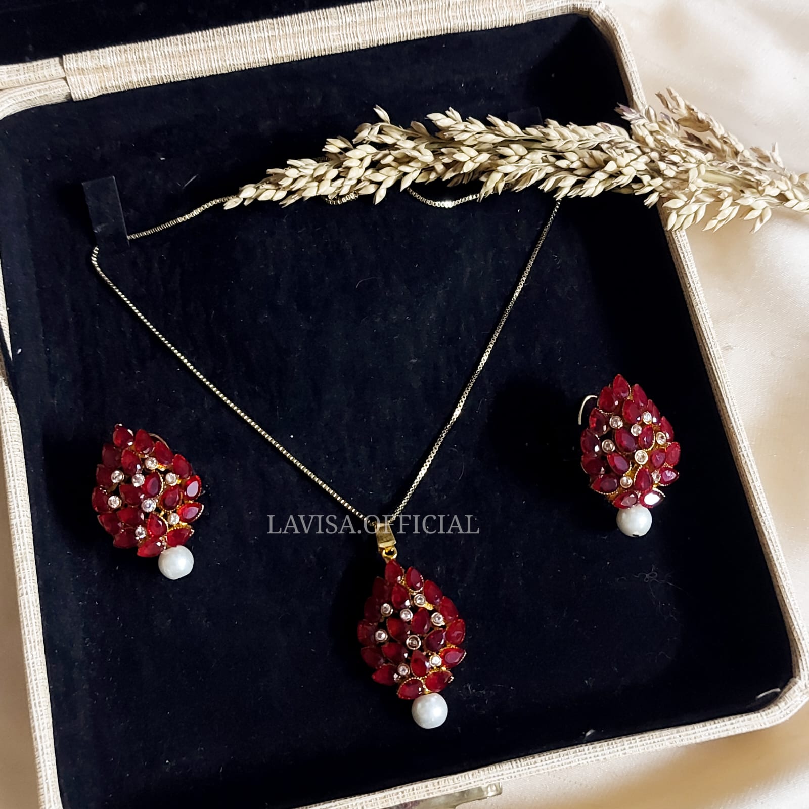 Gold Plated Pendant Set