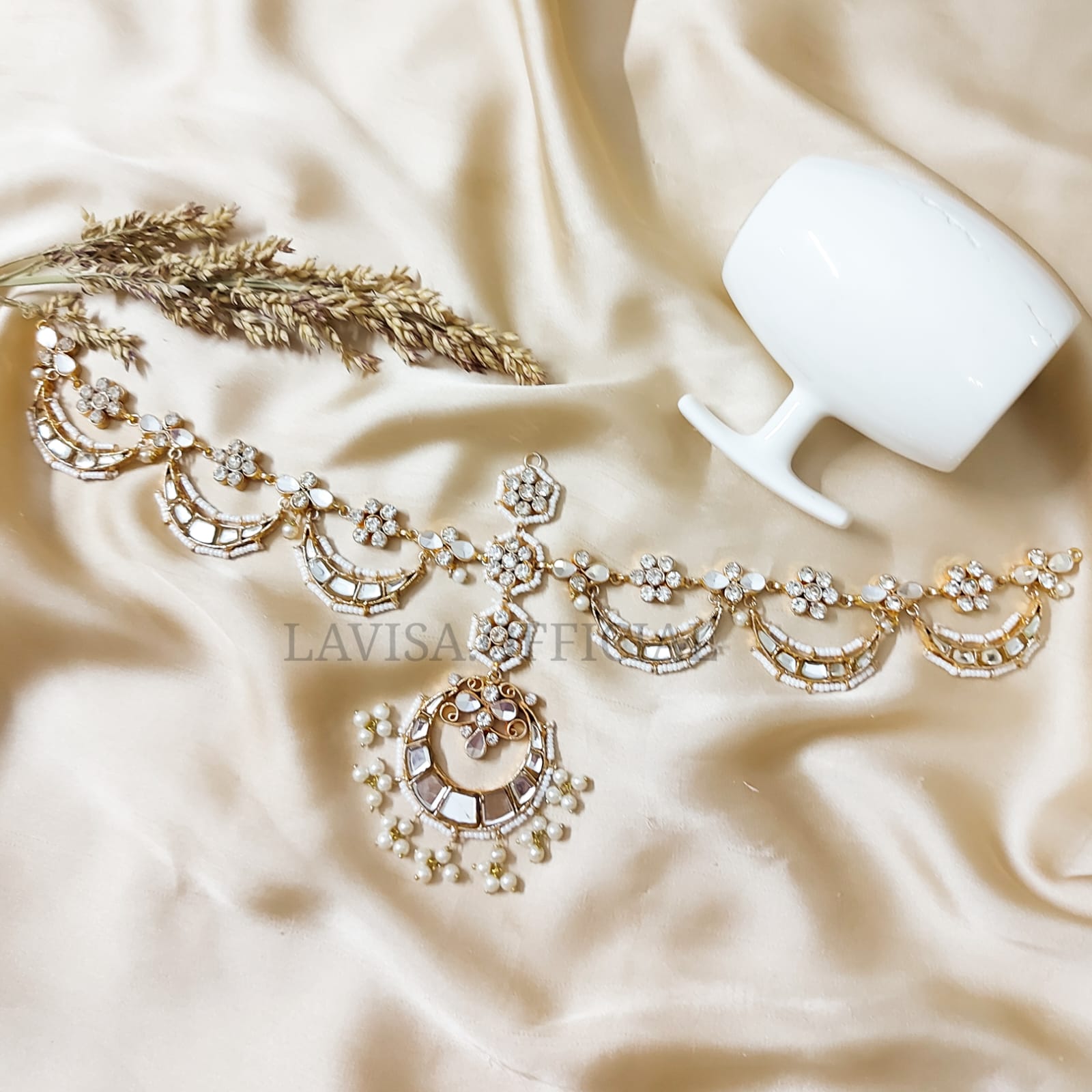 Gold Plated Kundan Mathapatti