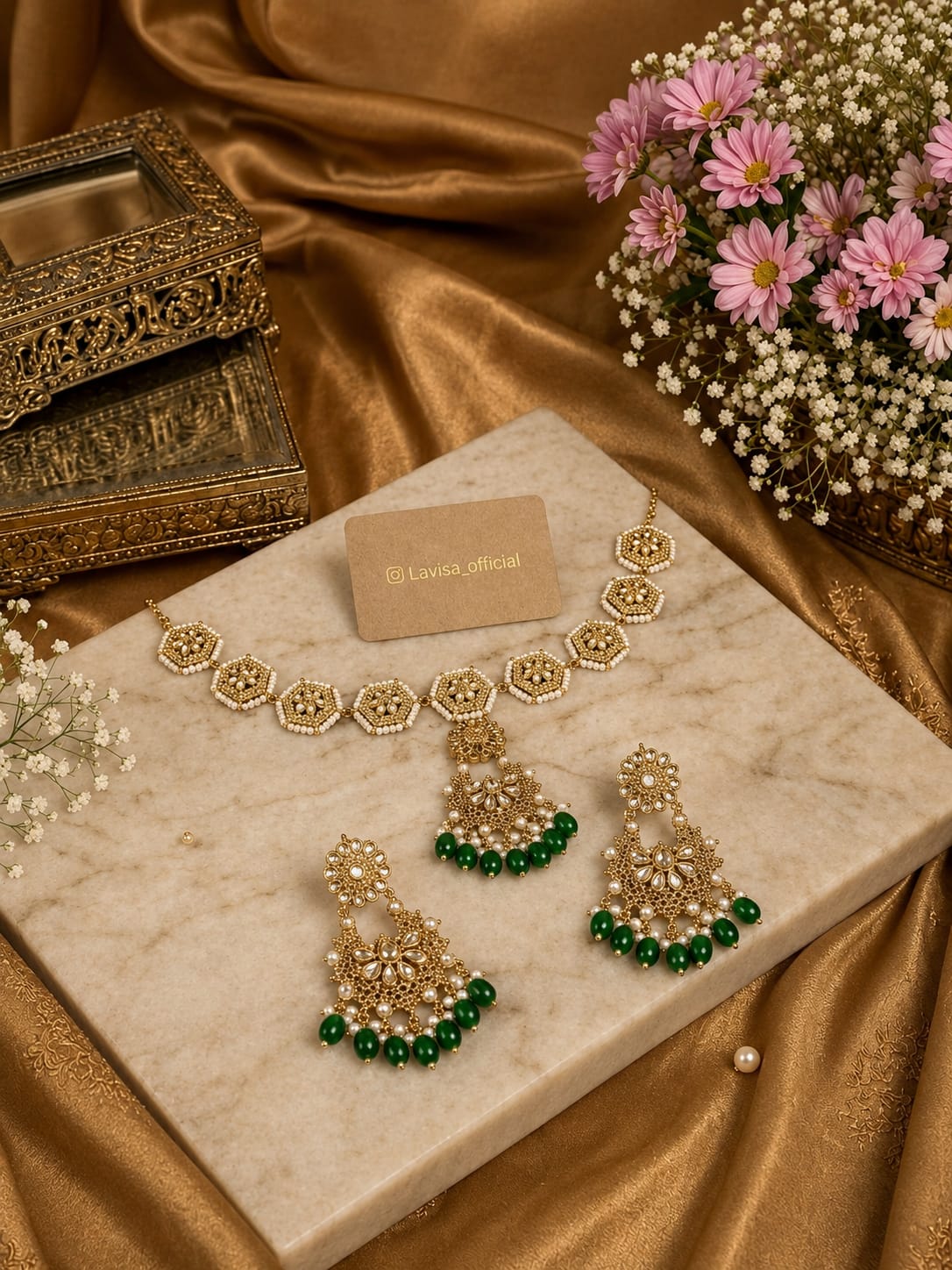 Handmade SheeshPatti with Earrings