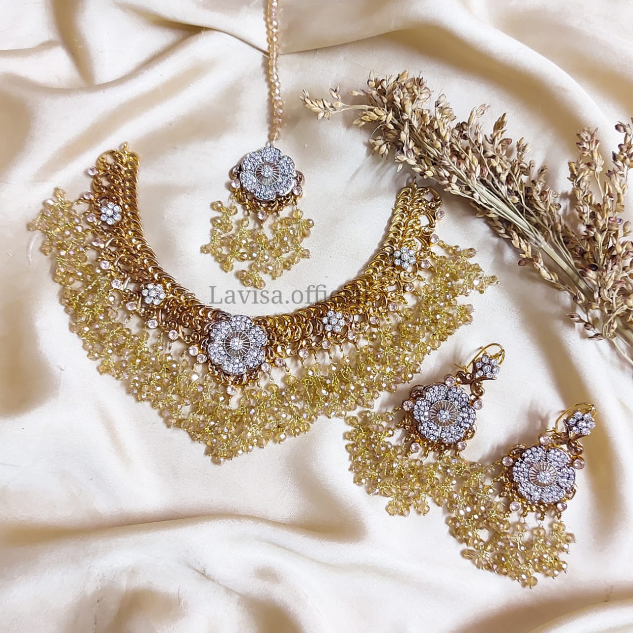 22KT Gold Plated Necklace Set