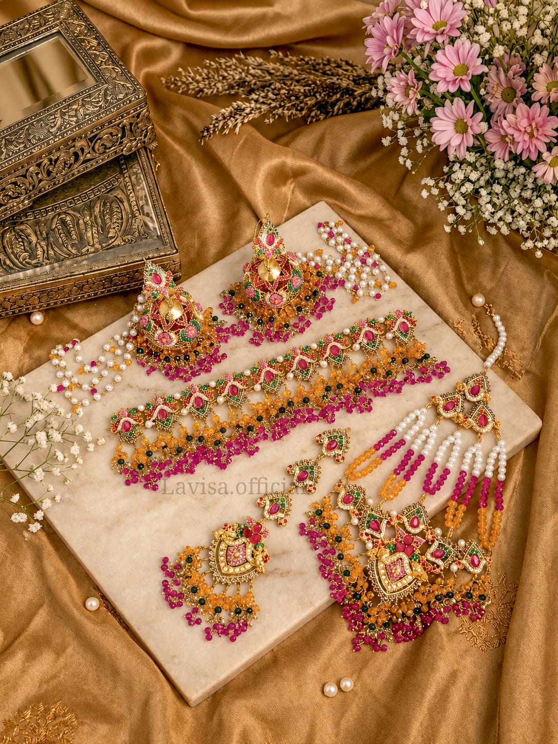 Bridal Choker Jewelry Set