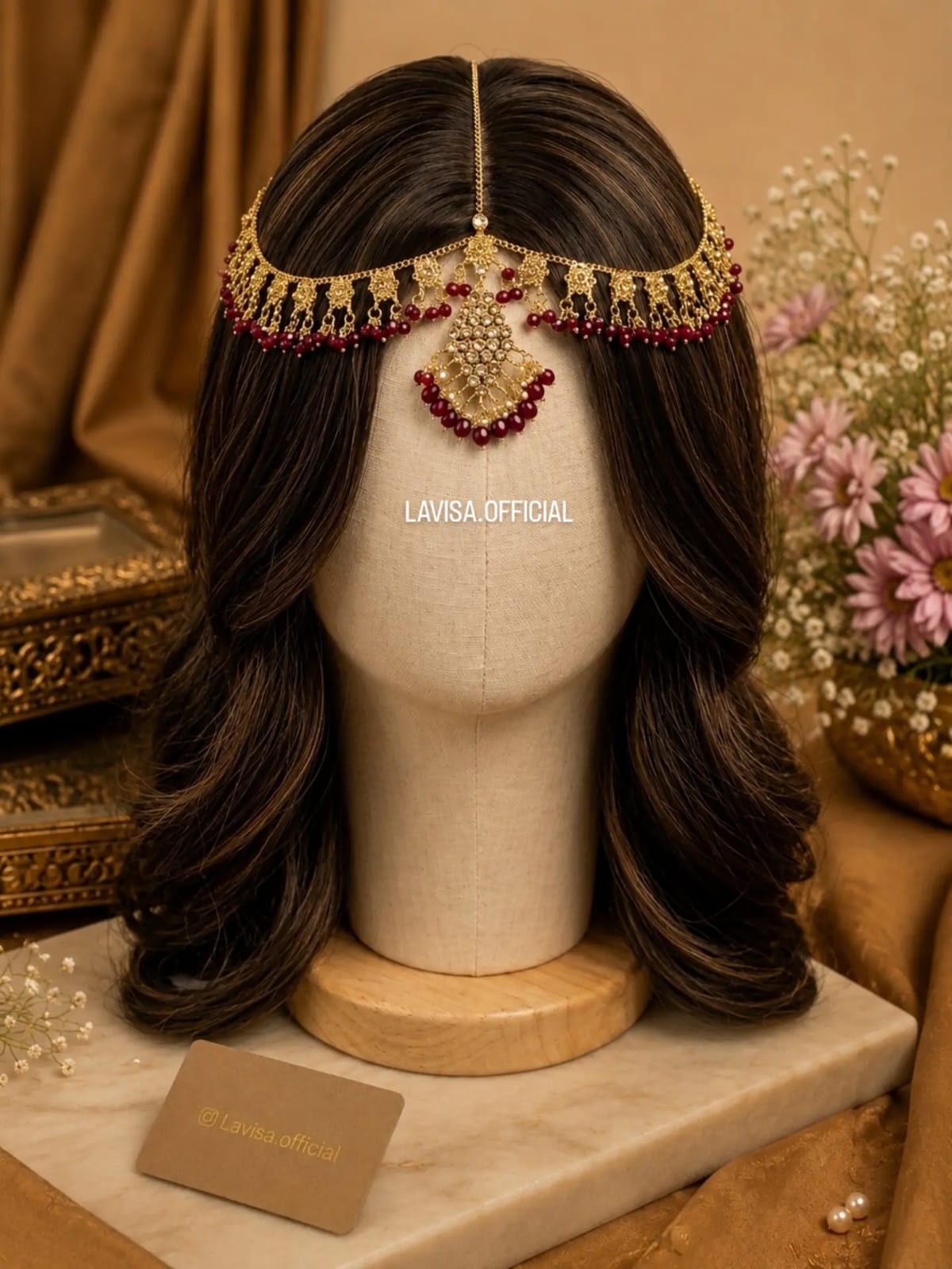 Gold Plated  Mathapatti