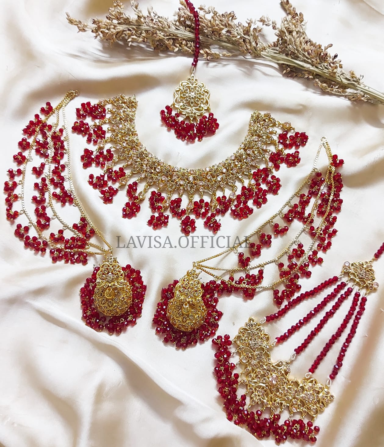 21KT Bridal Kit With Tika and Jhoomer