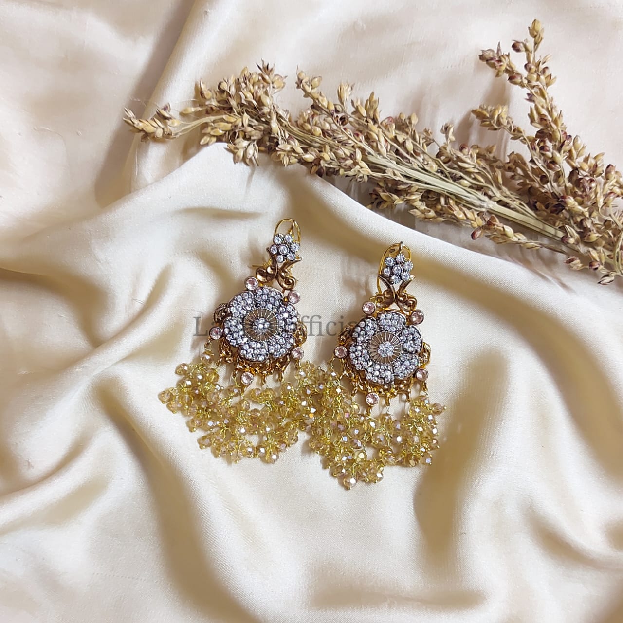  Handmade gold plated earrings
