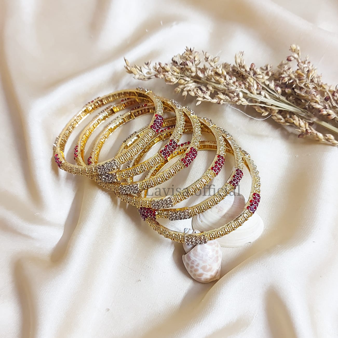 21KT Gold Plated Bangles