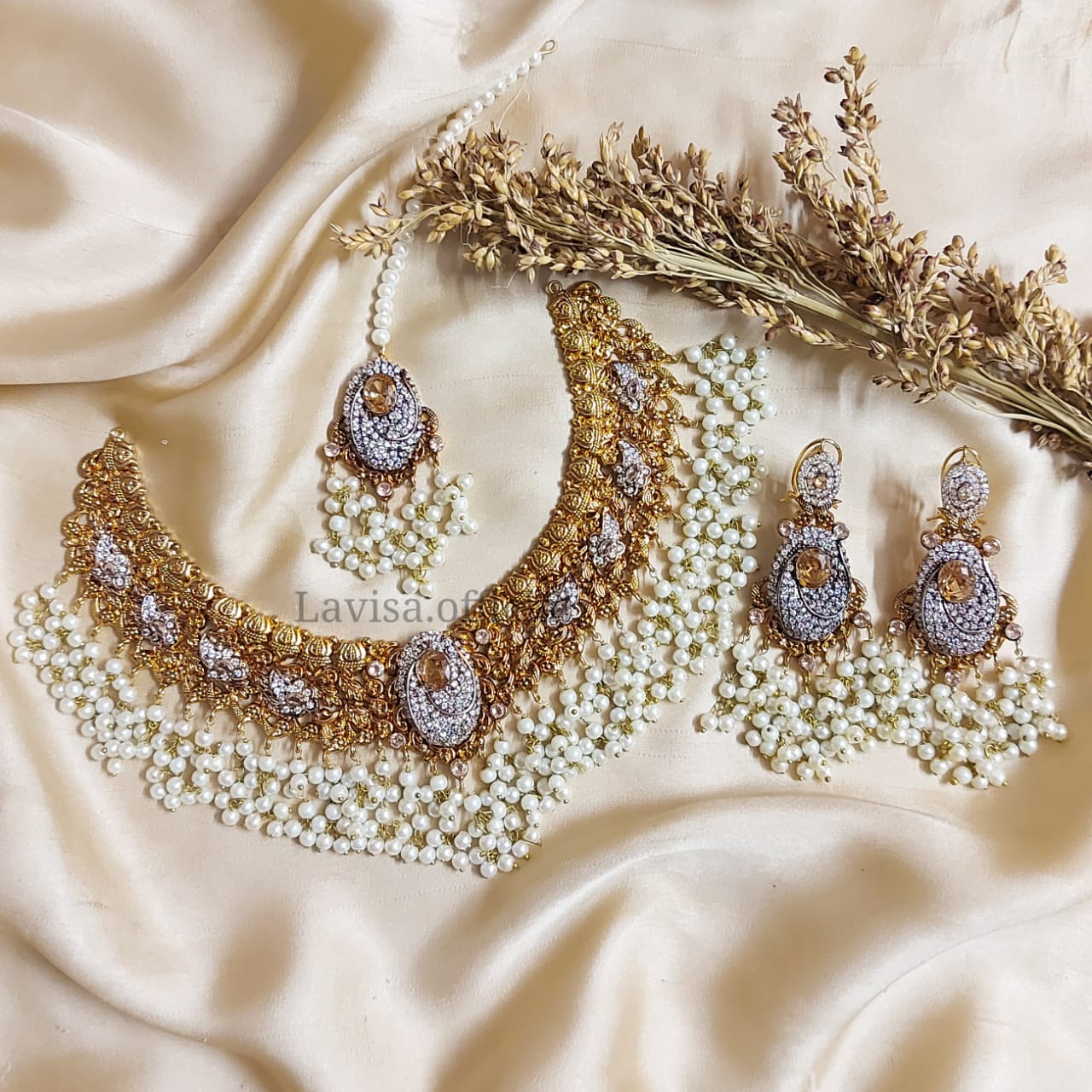 22KT Gold Plated Necklace Set