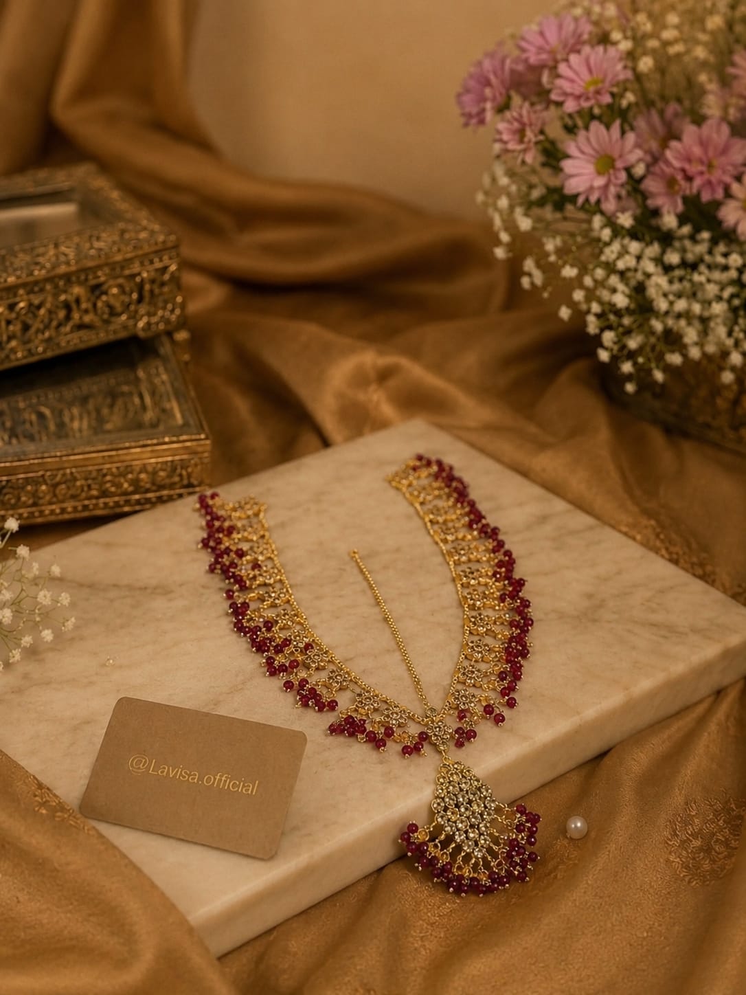 Gold Plated  Mathapatti