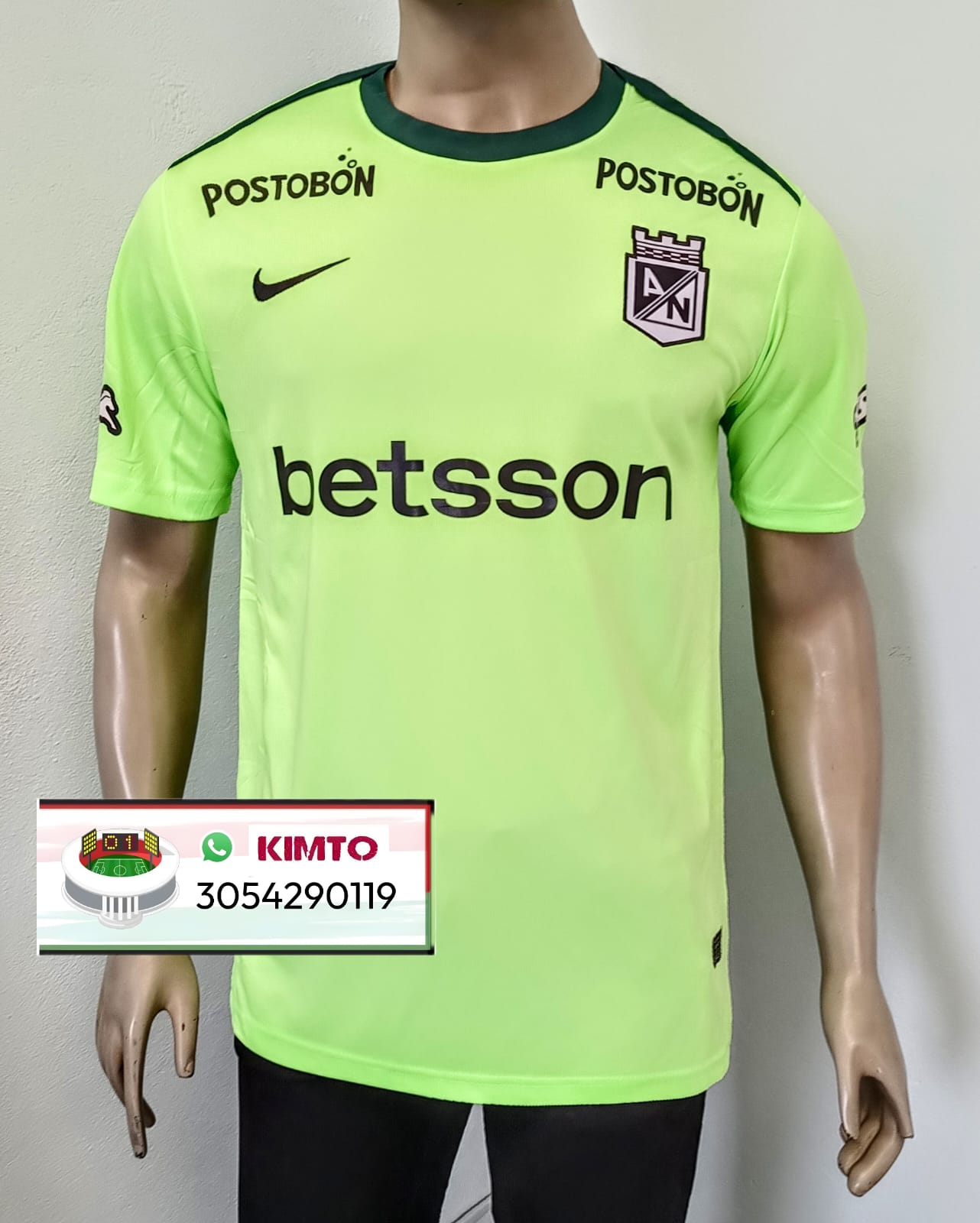 CAMISETA ATLÉTICO NACIONAL NEON ENTRENAMIENTO 2025