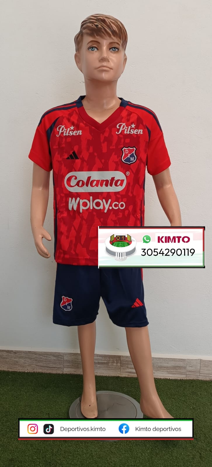 UNIFORME DEL DIM - MEDELLÍN LOCAL 2025 ROJO