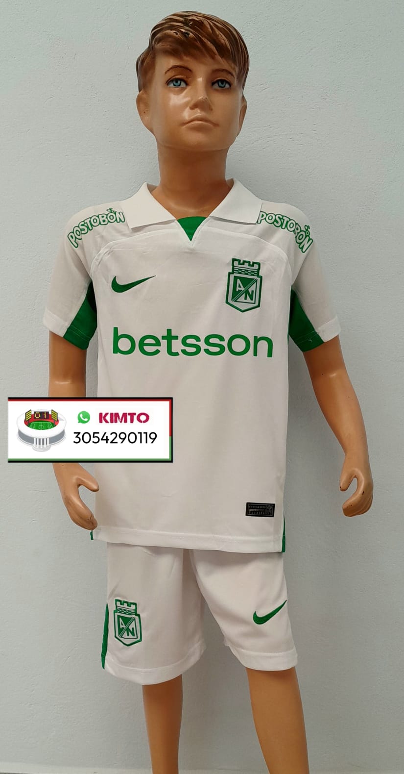 UNIFORME ATLÉTICO NACIONAL VISITANTE BLANCO 2024
