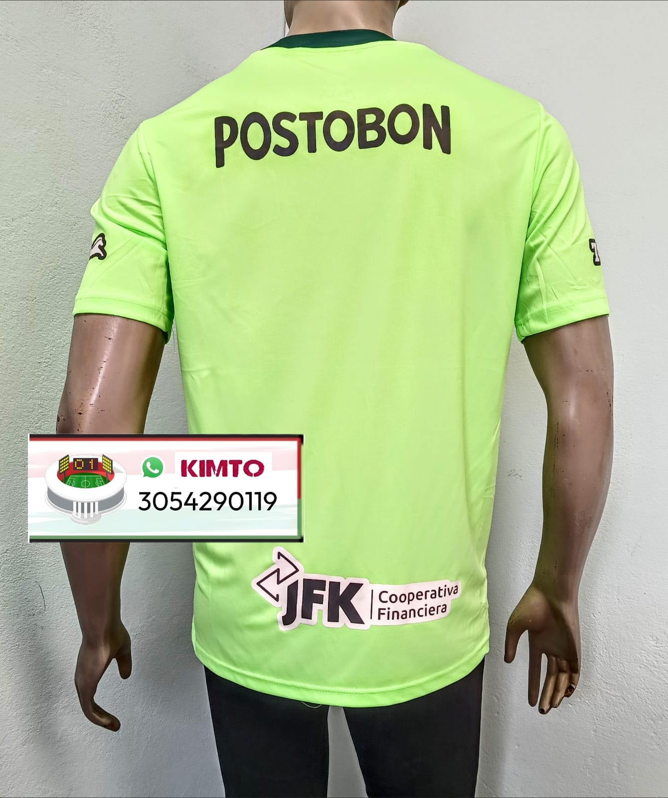 CAMISETA ATLÉTICO NACIONAL NEON ENTRENAMIENTO 2025