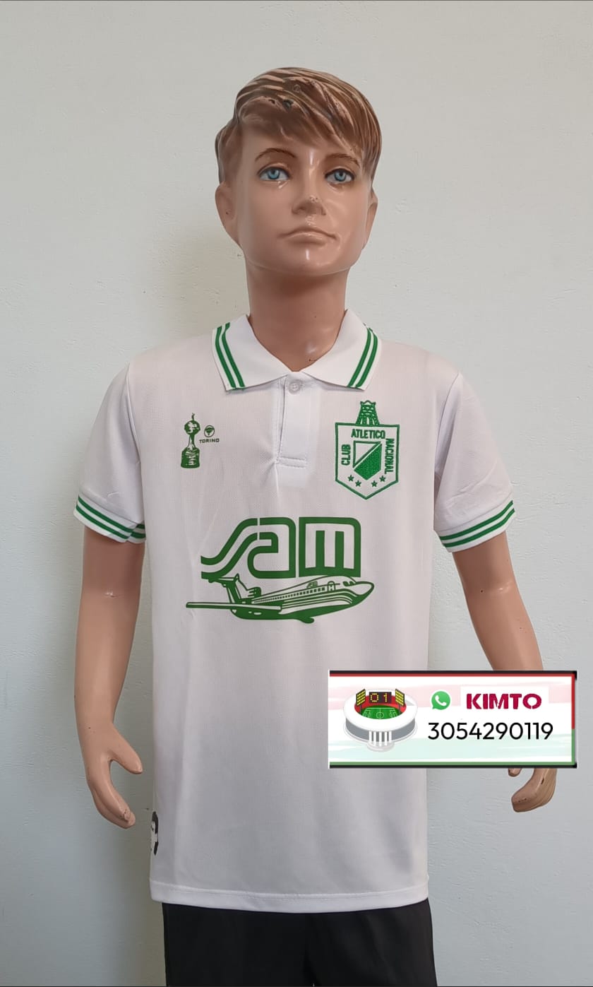 CAMISETA ATLÉTICO NACIONAL RETRO SAM BLANCA 1992