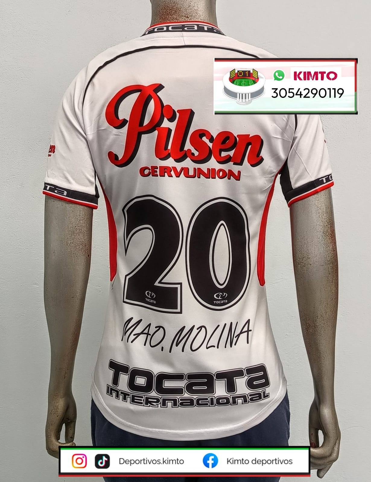 CAMISETA DAMA DEL MEDELLÍN - DIM RETRO PILSEN 2002 BLANCA