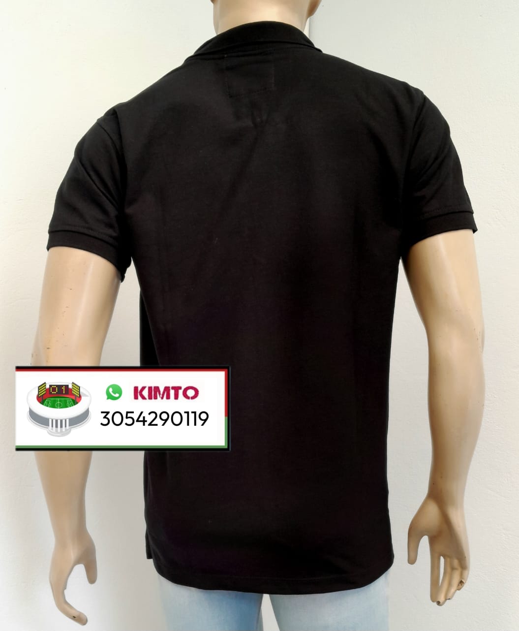 CAMISETA TIPO POLO ATLÉTICO NACIONAL NEGRA