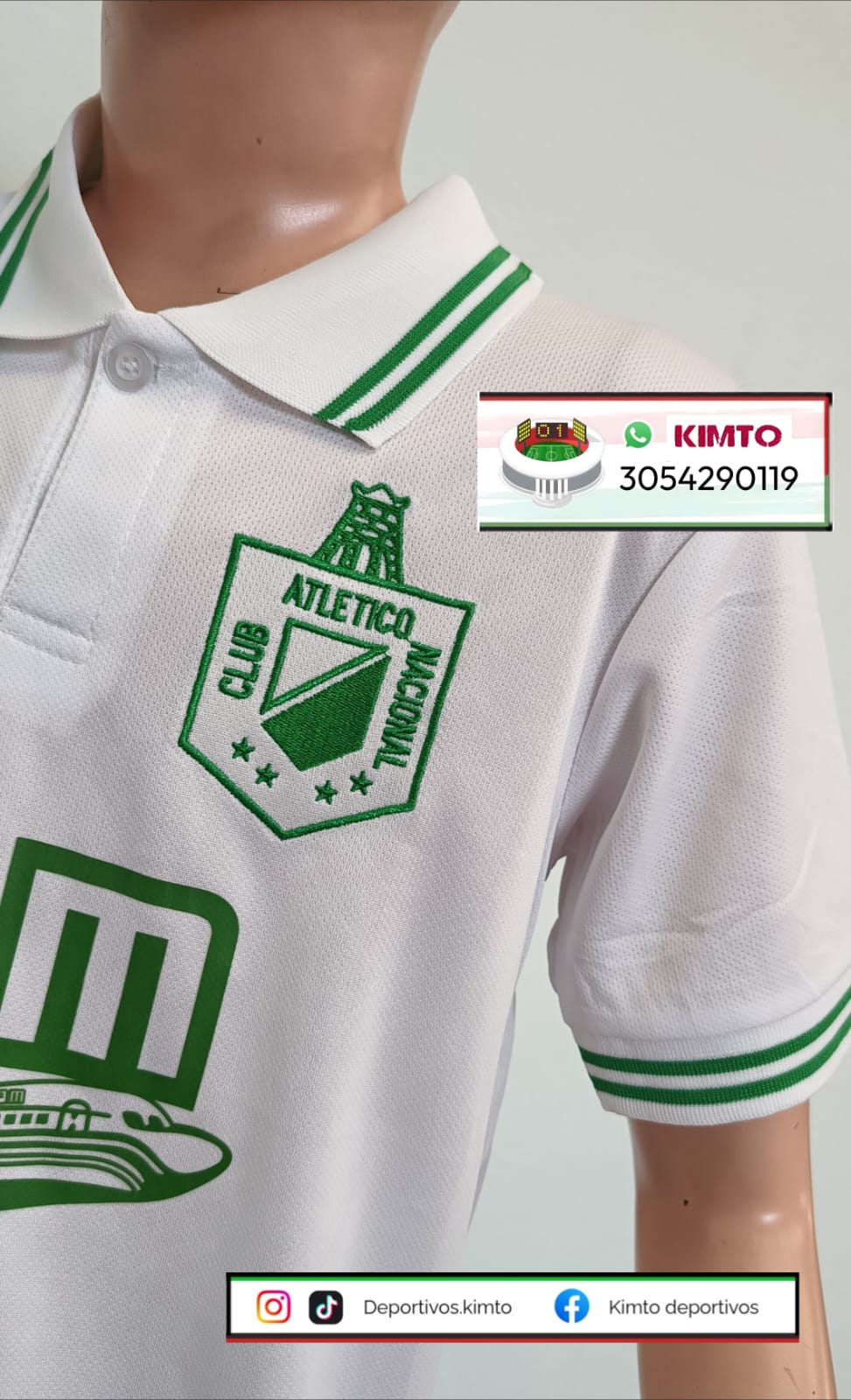 CAMISETA ATLÉTICO NACIONAL RETRO SAM BLANCA 1992