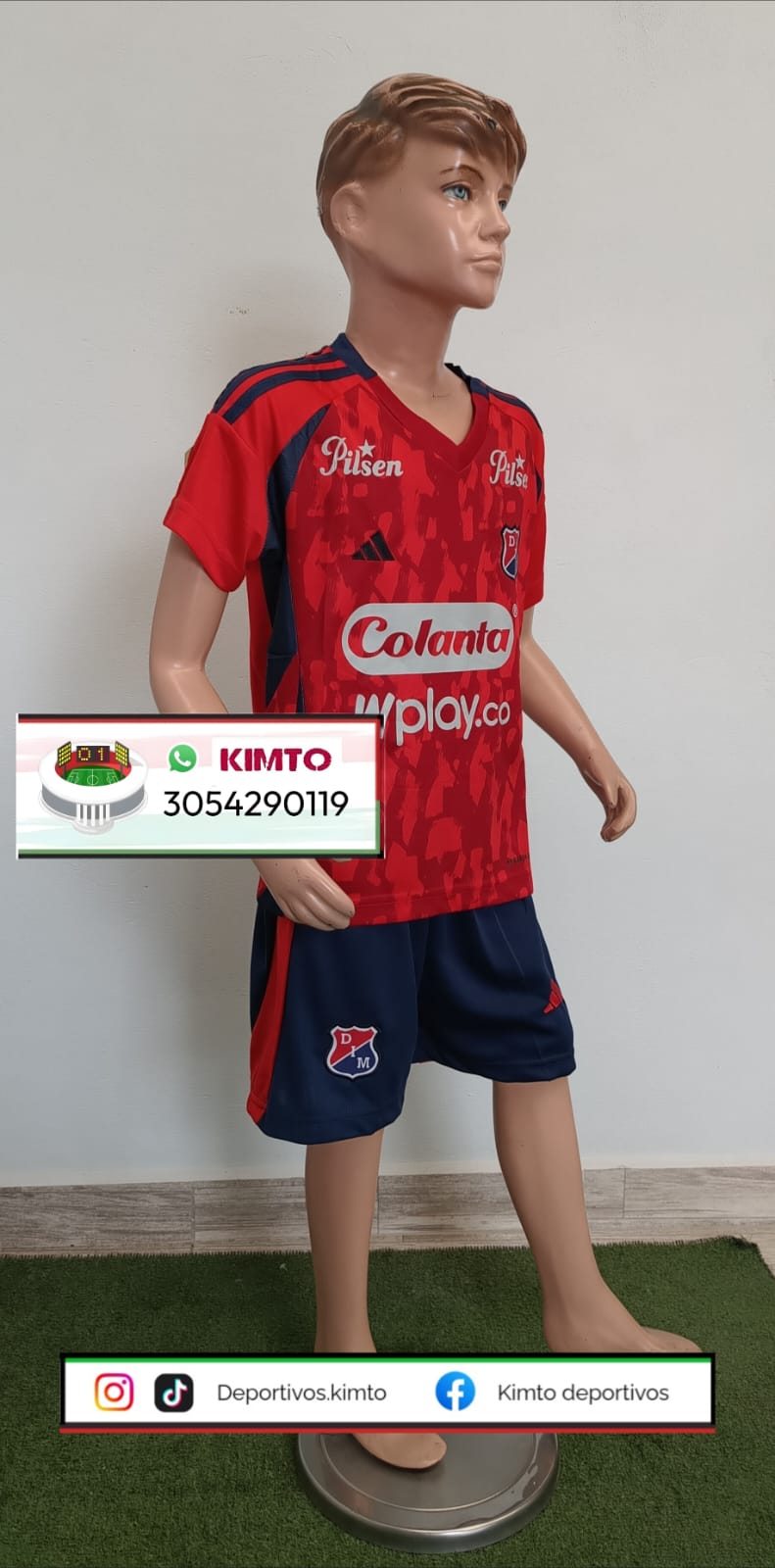 UNIFORME DEL DIM - MEDELLÍN LOCAL 2025 ROJO