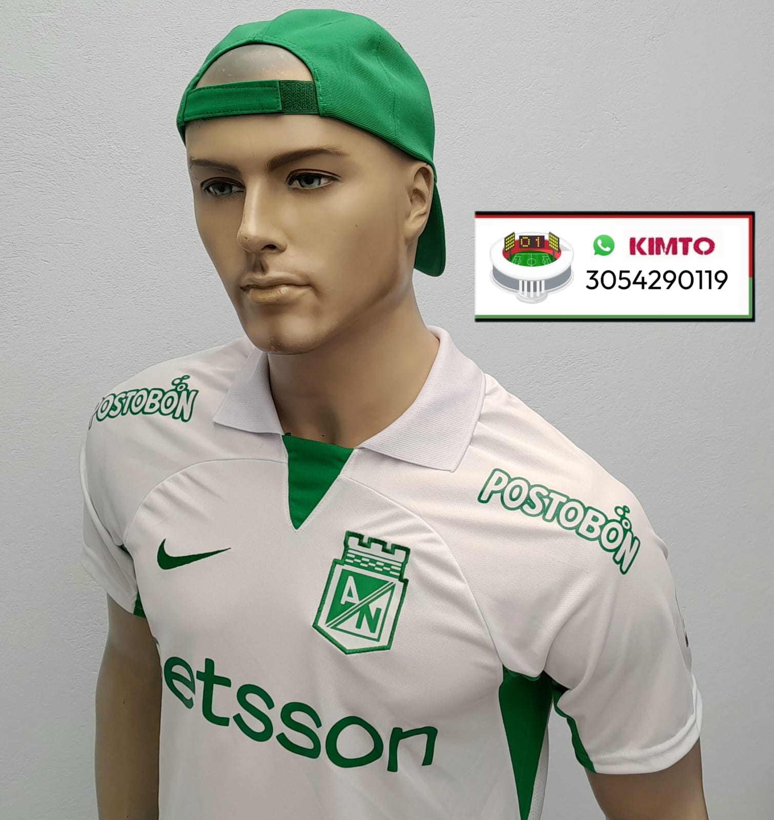 CAMISETA ATLÉTICO NACIONAL VISITANTE BLANCA 2024 