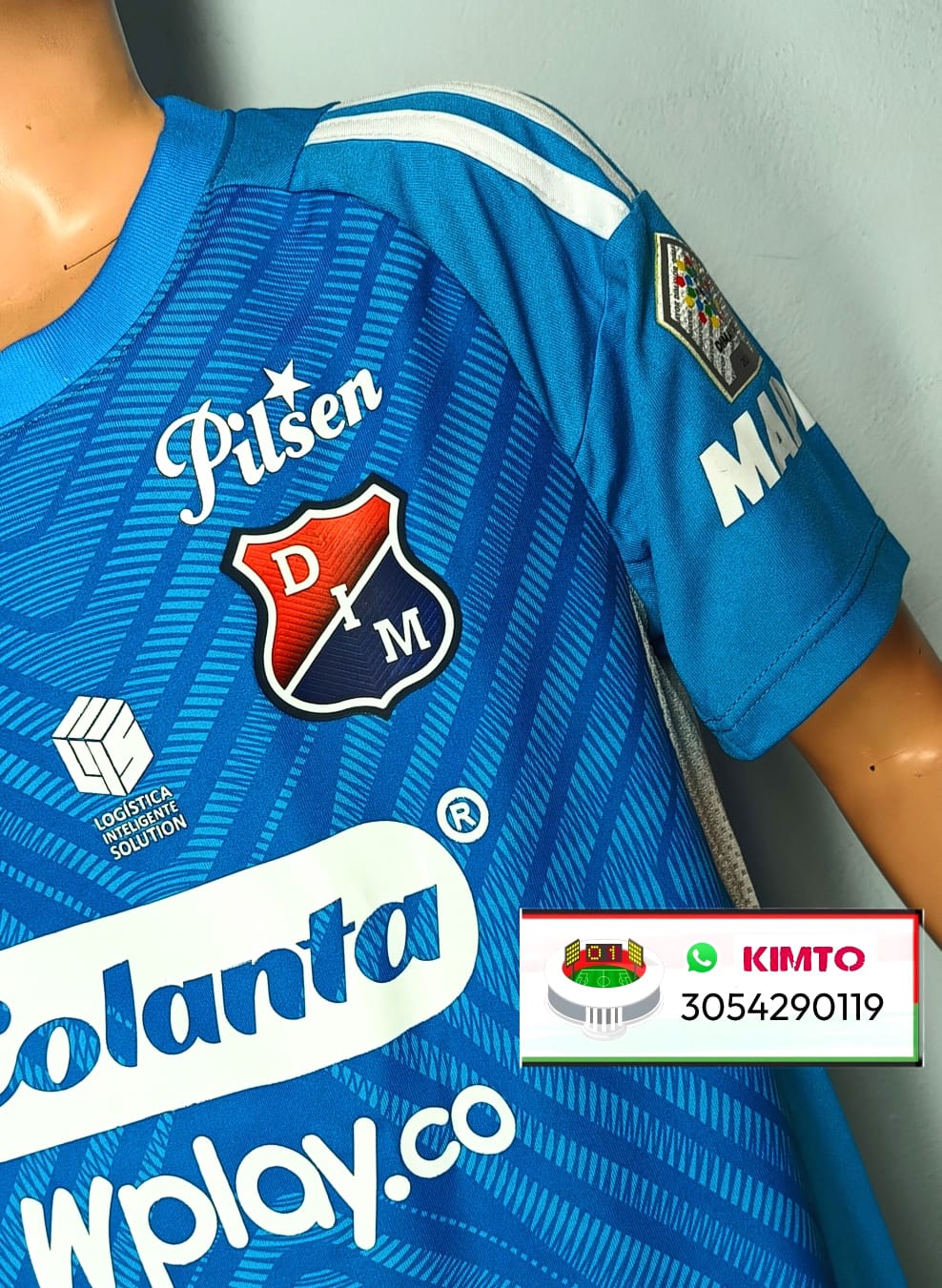 UNIFORME DEL DIM - MEDELLÍN ARQUERO AZUL CELESTE 2025