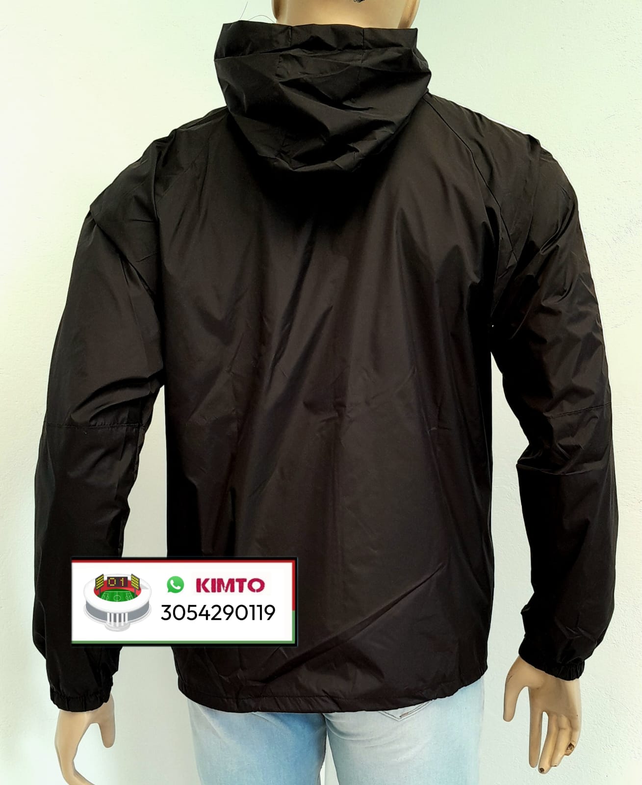 CHAQUETA CORTAVIENTOS DEL DIM - MEDELLÍN NEGRA