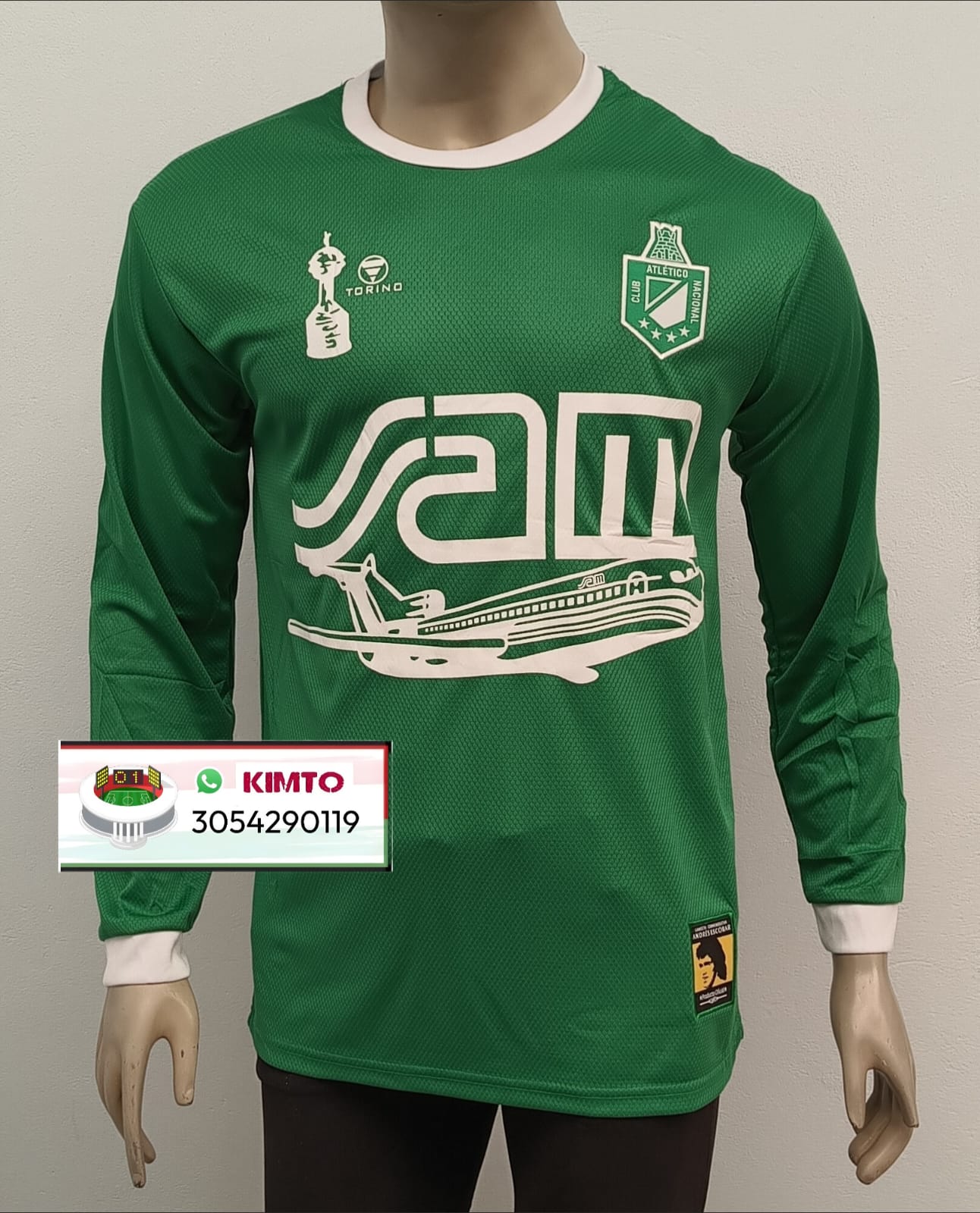  CAMIBUSO RETRO ATLÉTICO NACIONAL SAM VERDE LIBERTADORES 1989