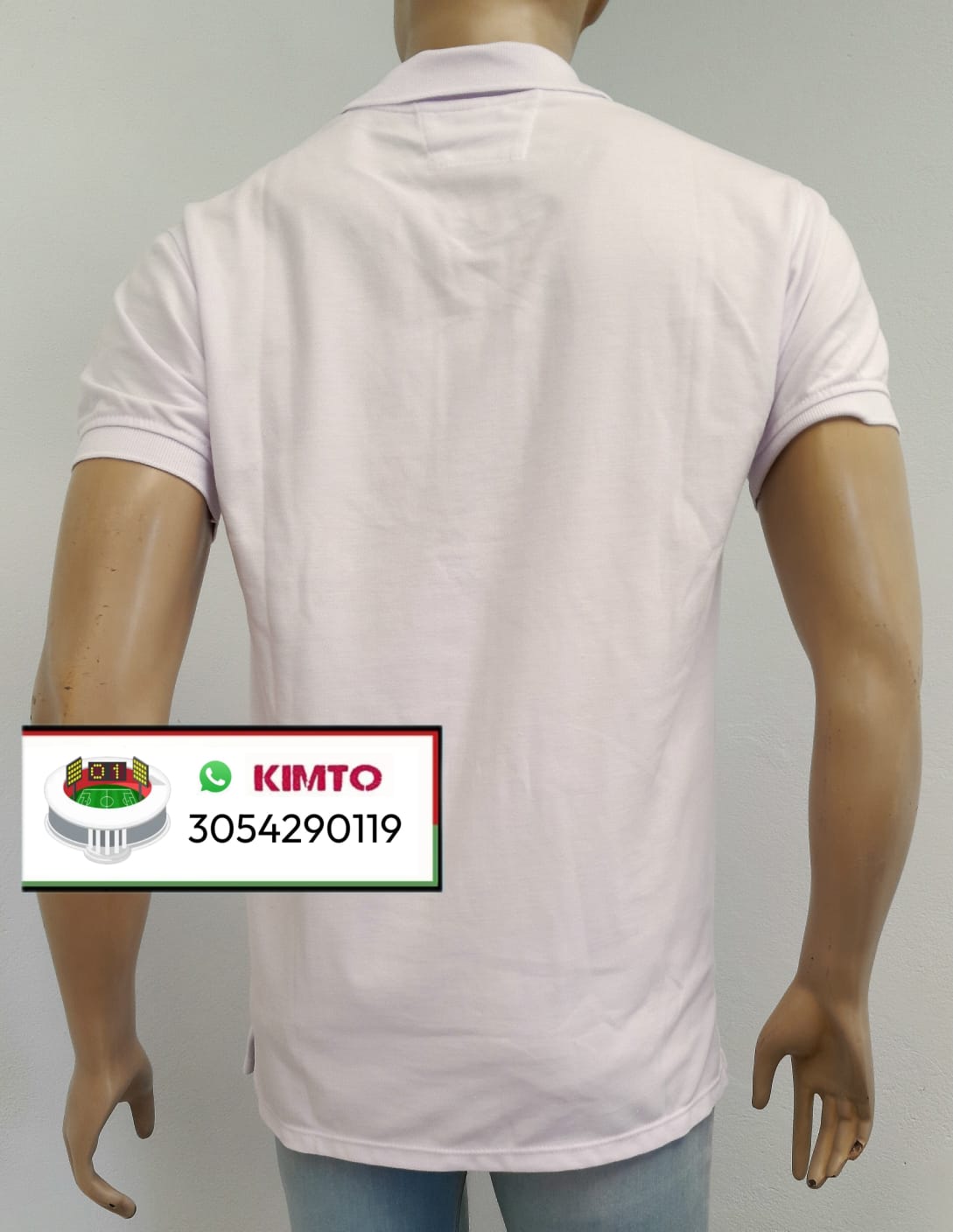 CAMISETA TIPO POLO ATLÉTICO NACIONAL BLANCA