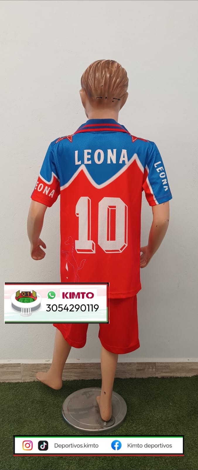 UNIFORME DEL DIM - MEDELLÍN RETRO LEONA 1996 ROJO 
