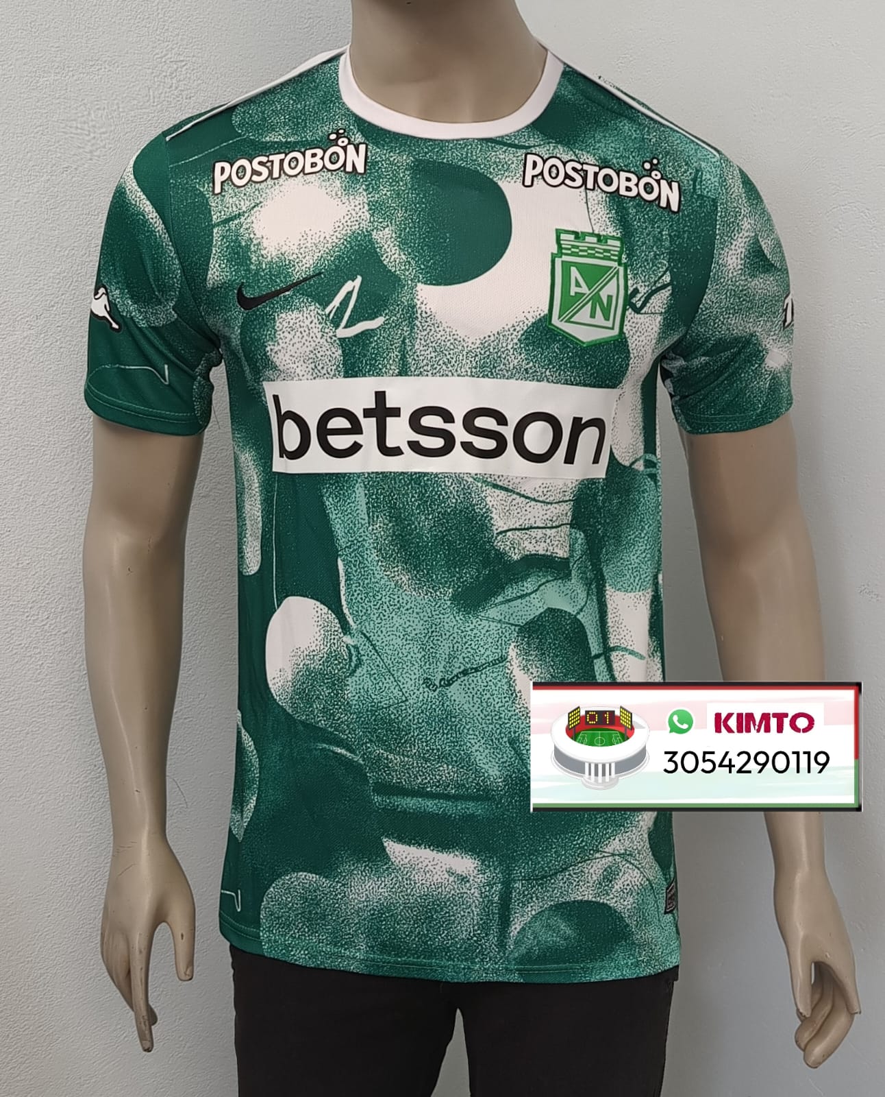 CAMISETA ATLÉTICO NACIONAL CALENTAMIENTO 2025