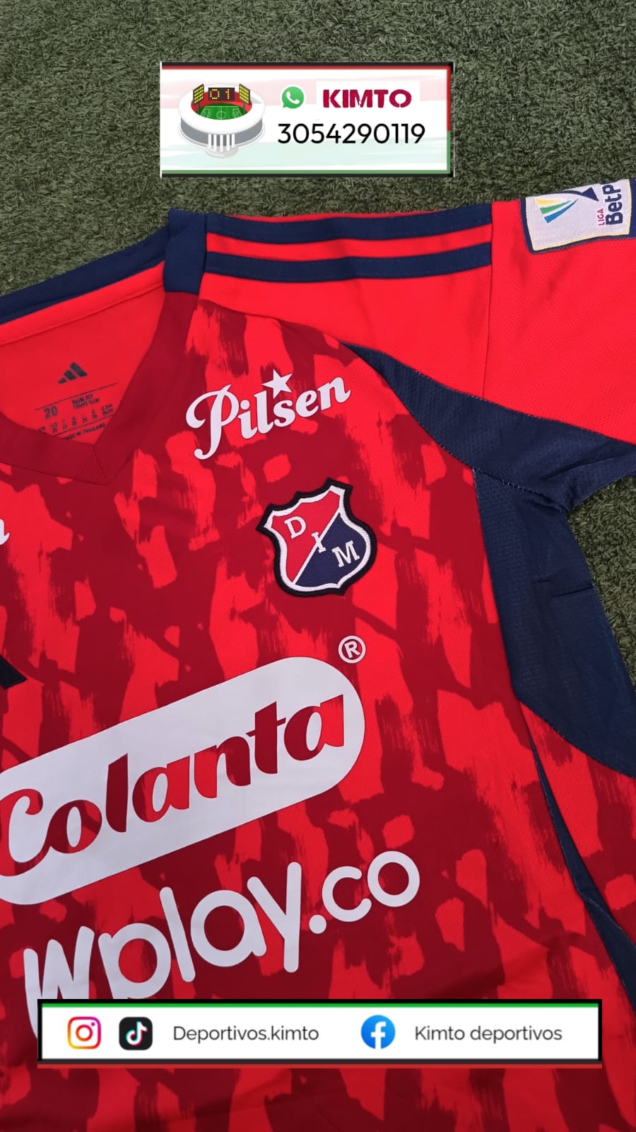 UNIFORME DEL DIM - MEDELLÍN LOCAL 2025 ROJO