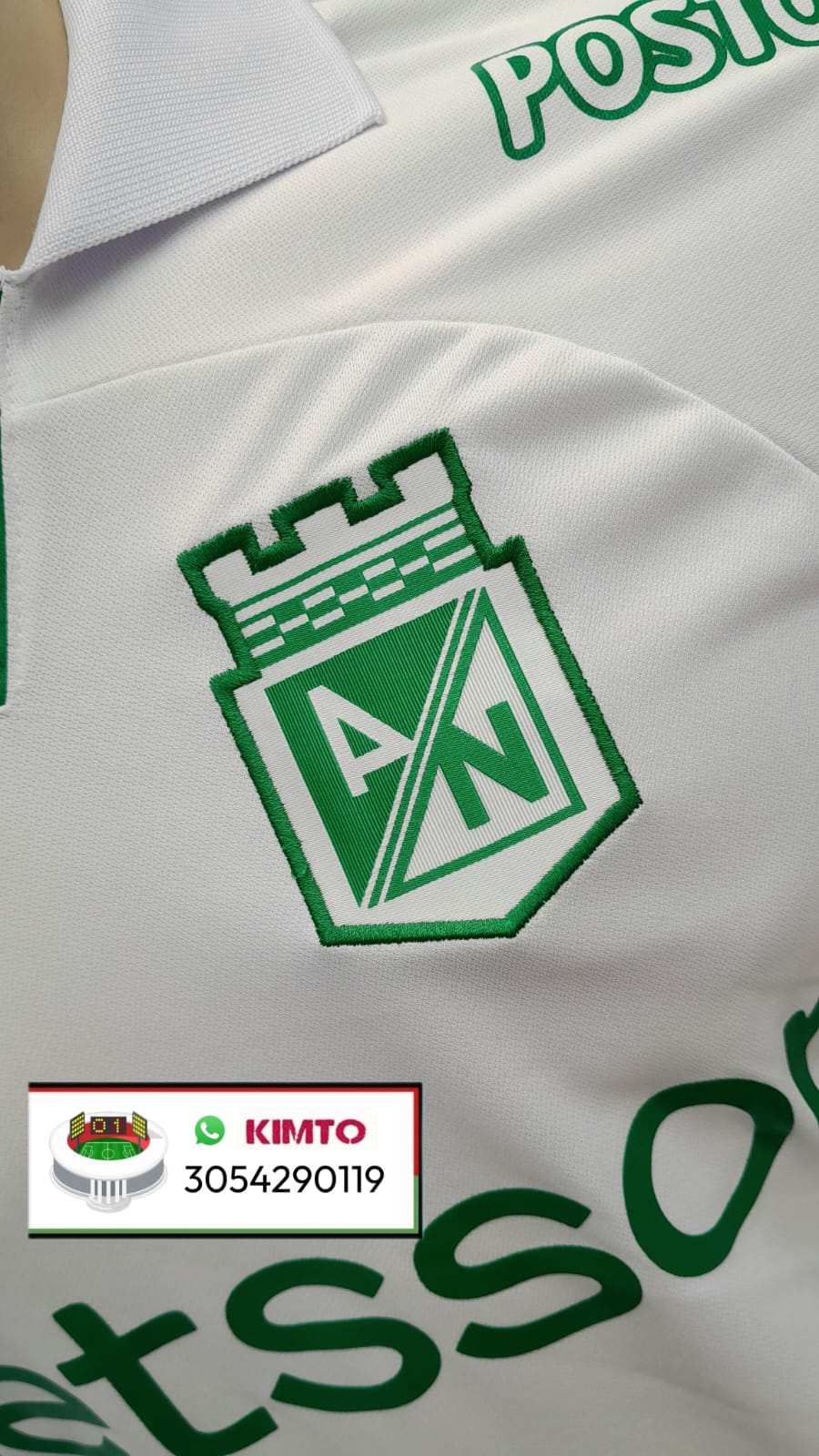 CAMISETA ATLÉTICO NACIONAL VISITANTE BLANCA 2024 