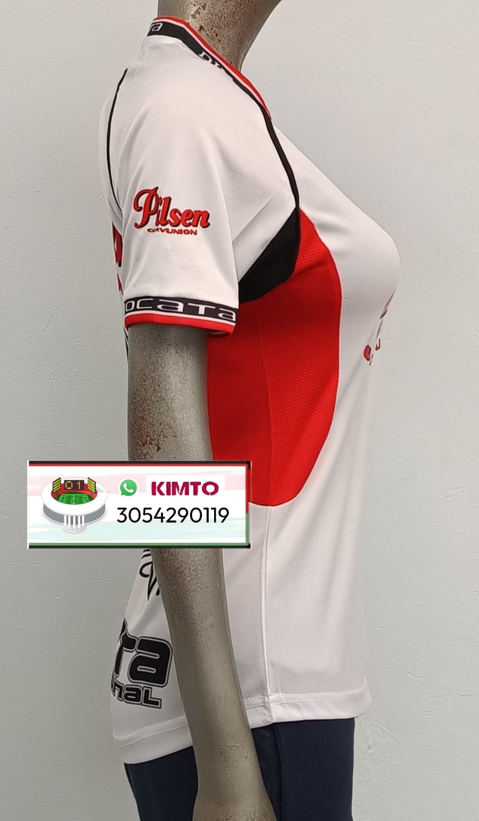 CAMISETA DAMA DEL MEDELLÍN - DIM RETRO PILSEN 2002 BLANCA