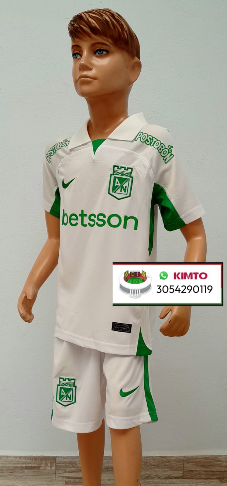 UNIFORME ATLÉTICO NACIONAL VISITANTE BLANCO 2024
