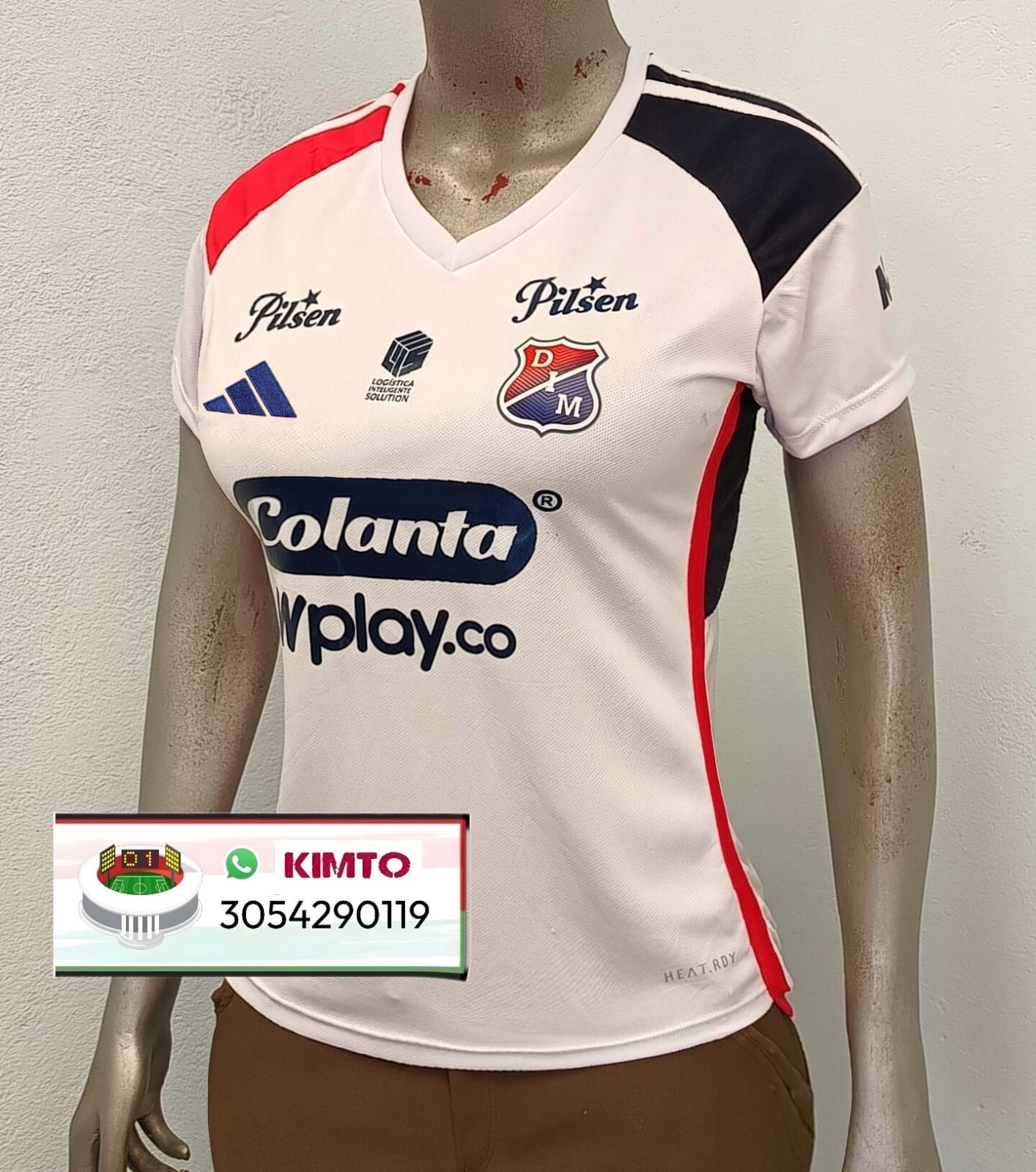 CAMISETA DEL DIM - MEDELLÍN VISITANTE BLANCA 2024