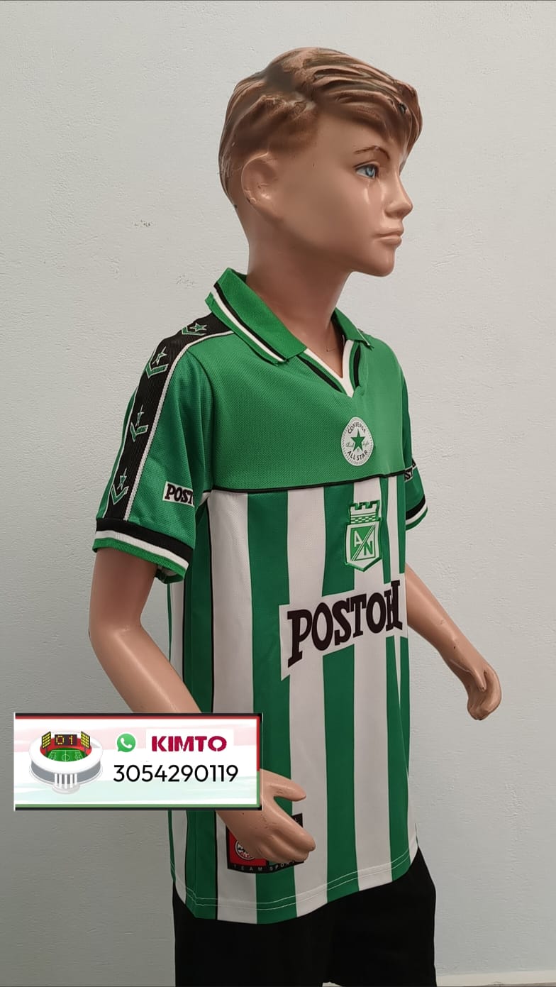 CAMISETA ATLÉTICO NACIONAL RETRO CONVERSE VERDE LOCAL 2001