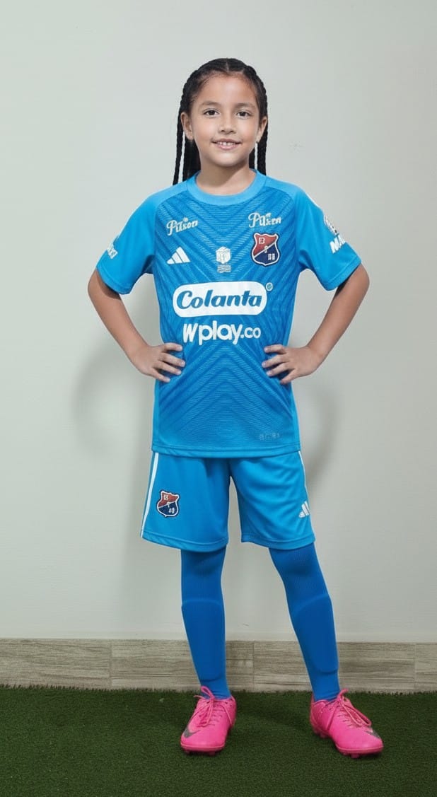 UNIFORME DEL DIM - MEDELLÍN ARQUERO AZUL CELESTE 2025